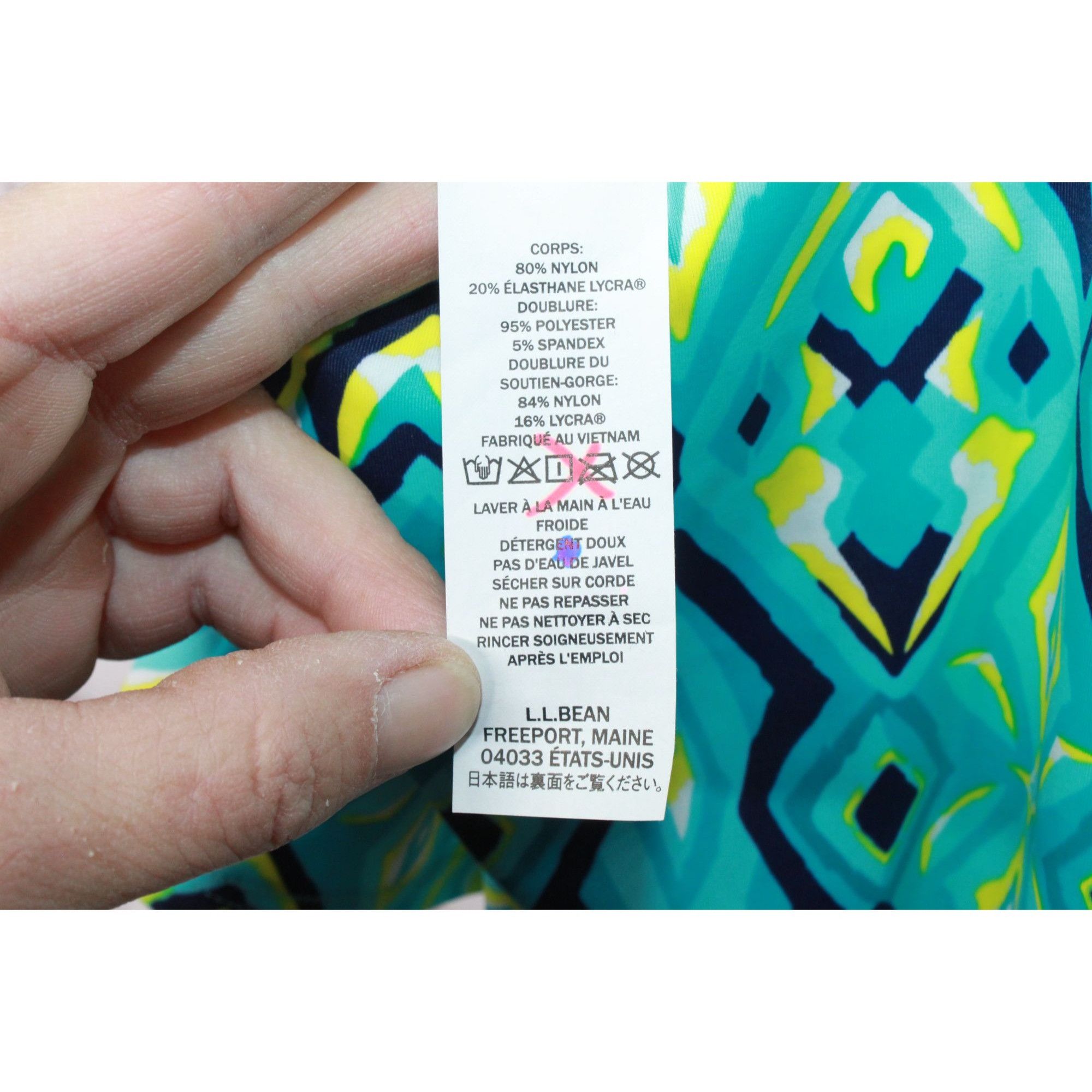 L.L. Bean × Swims LL Bean Women's BeanSport Swimwear Scoopneck Tankini Top Size S / US 4 / IT 40 - 9 Thumbnail