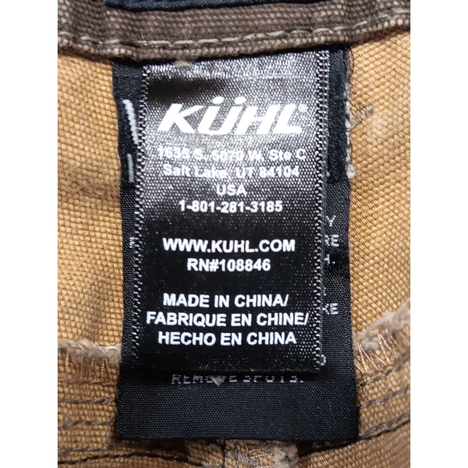Vintage Kuhl OutKast Pants 36x32 Brown Cotton Denim 5-Pocket Chino Straight Leg Zip Closure Men Vintage No Size US 36 / EU 52 - 7 Thumbnail