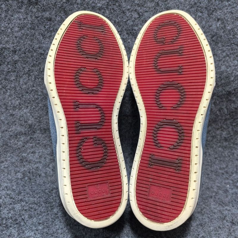 Gucci Gucci Blue Suede Sneakers for Men Size US 9 / EU 42 - 4 Thumbnail