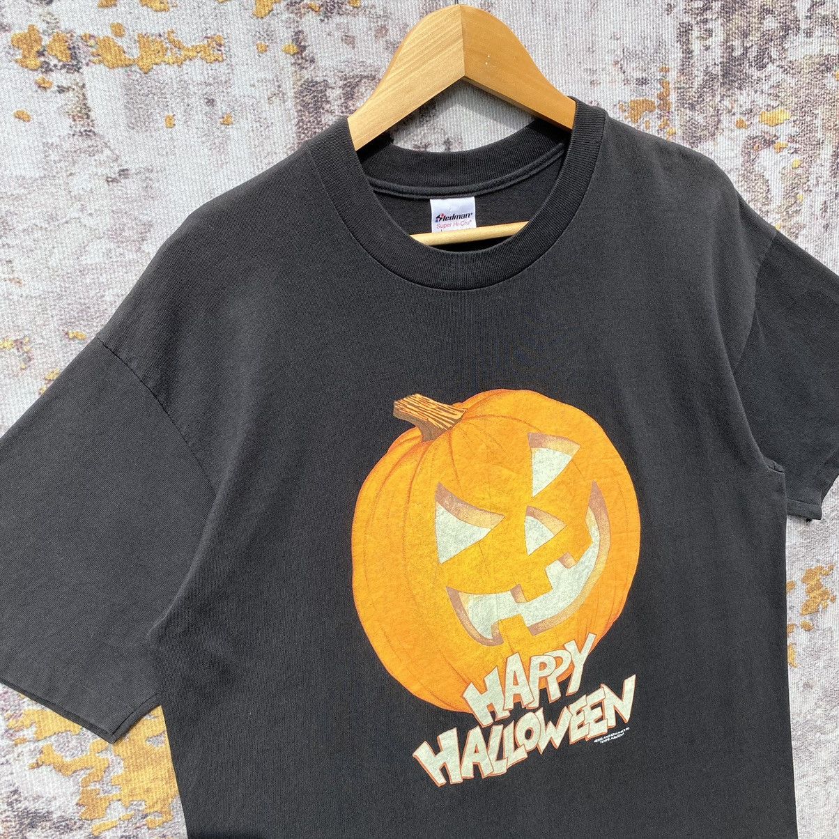 Other Vintage 90s Happy Halloween Shirt Pumpkin Happy Halloween Size US L / EU 52-54 / 3 - 4 Thumbnail