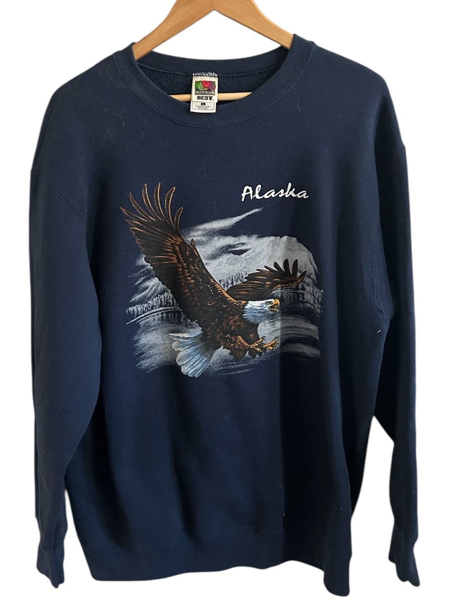 Fruit Of The Loom × Vintage Vintage 90s Alaska Crewneck Size Large Size US L / EU 52-54 / 3 - 1 Thumbnail