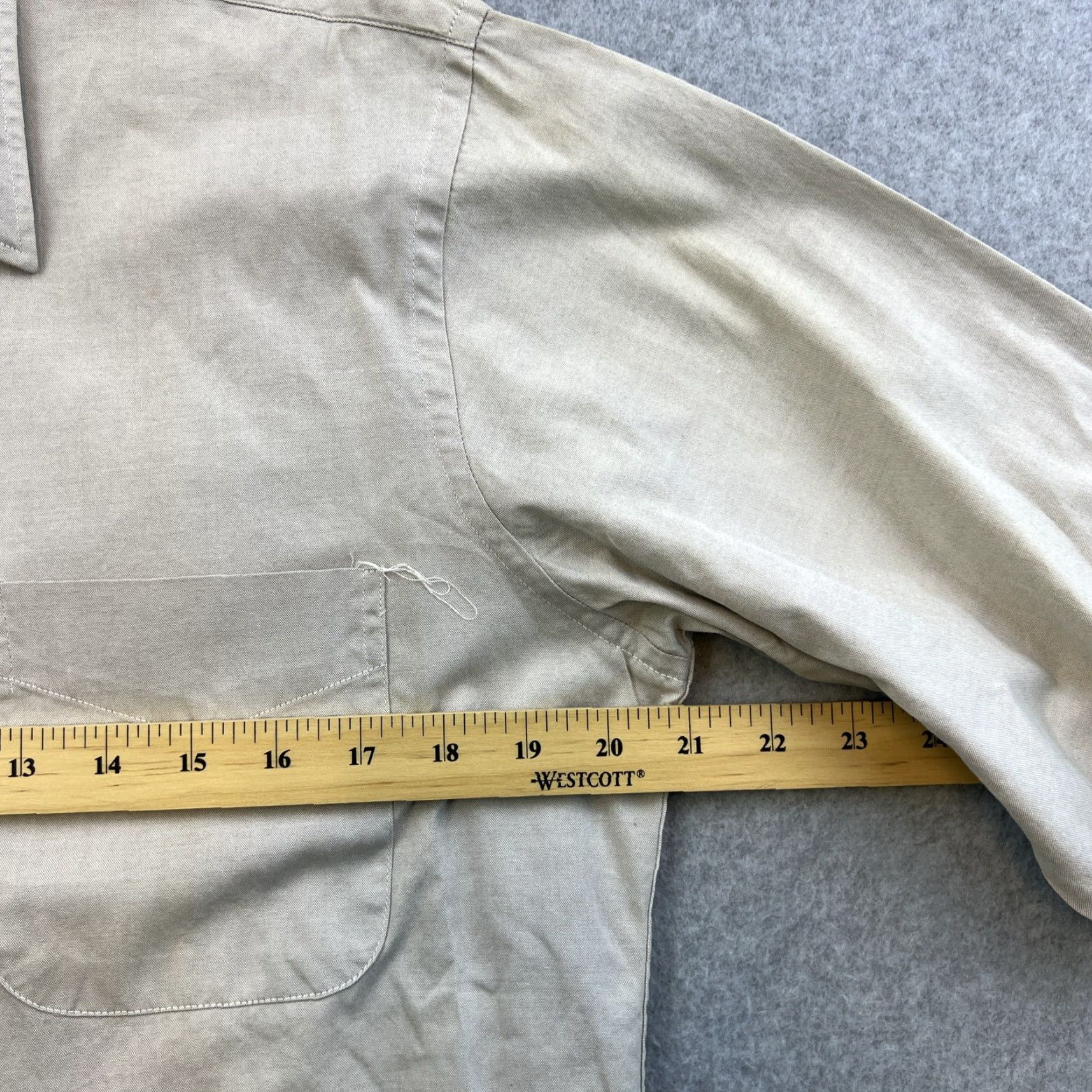 Vintage Bert Pulitzer Shirt Mens 15.5-33 Beige Long Sleeve Collared Button Up Oxford Size US L / EU 52-54 / 3 - 2 Thumbnail