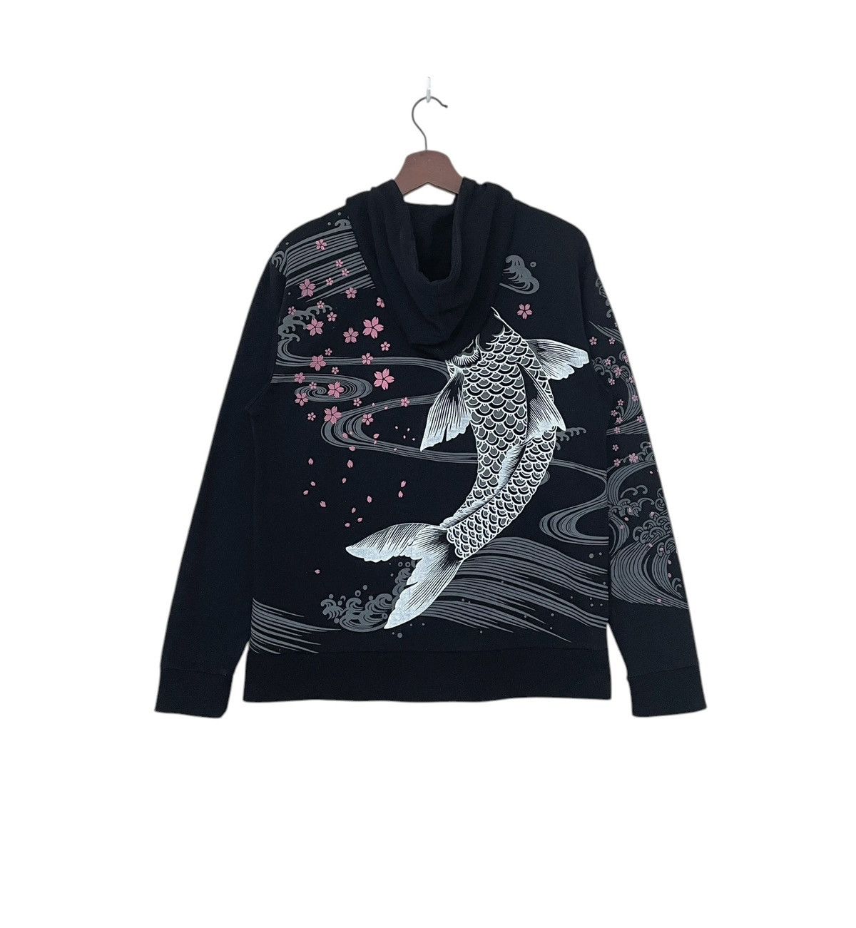 Japanese Brand Vintage Japanese Brand Koi Fish Hoodies 1990s Size US XL / EU 56 / 4 - 1 Thumbnail