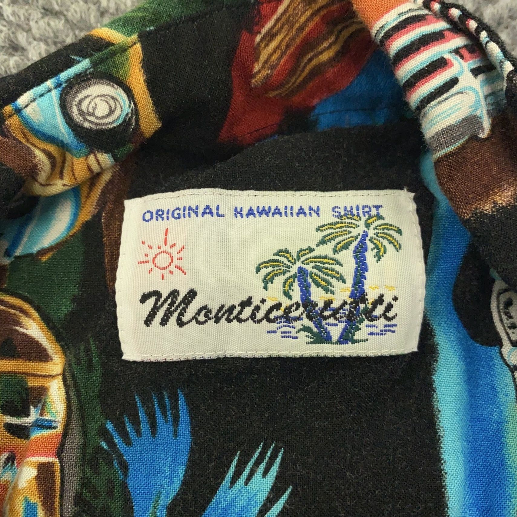 ALOHAS VINTAGE Monticerutti Hawaiian Shirt Mens XL Beach Surf Cars Rayon Aloha 90s Casual Size US XL / EU 56 / 4 - 4 Thumbnail