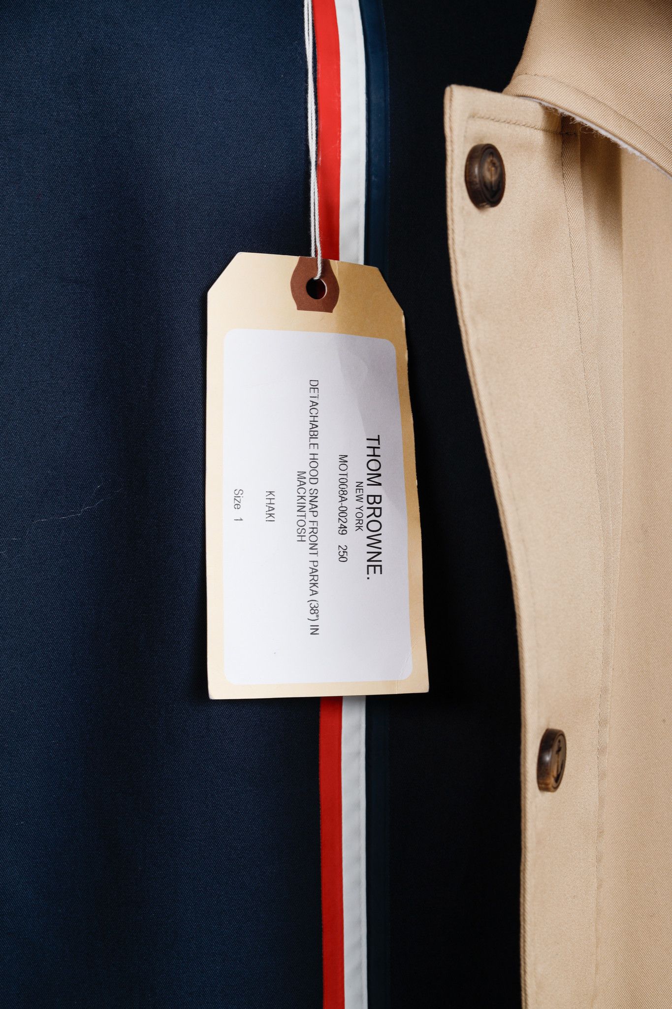Thom Browne Thom Browne SS18 Detachable Hood Snap Front Parka Size US S / EU 44-46 / 1 - 11 Thumbnail