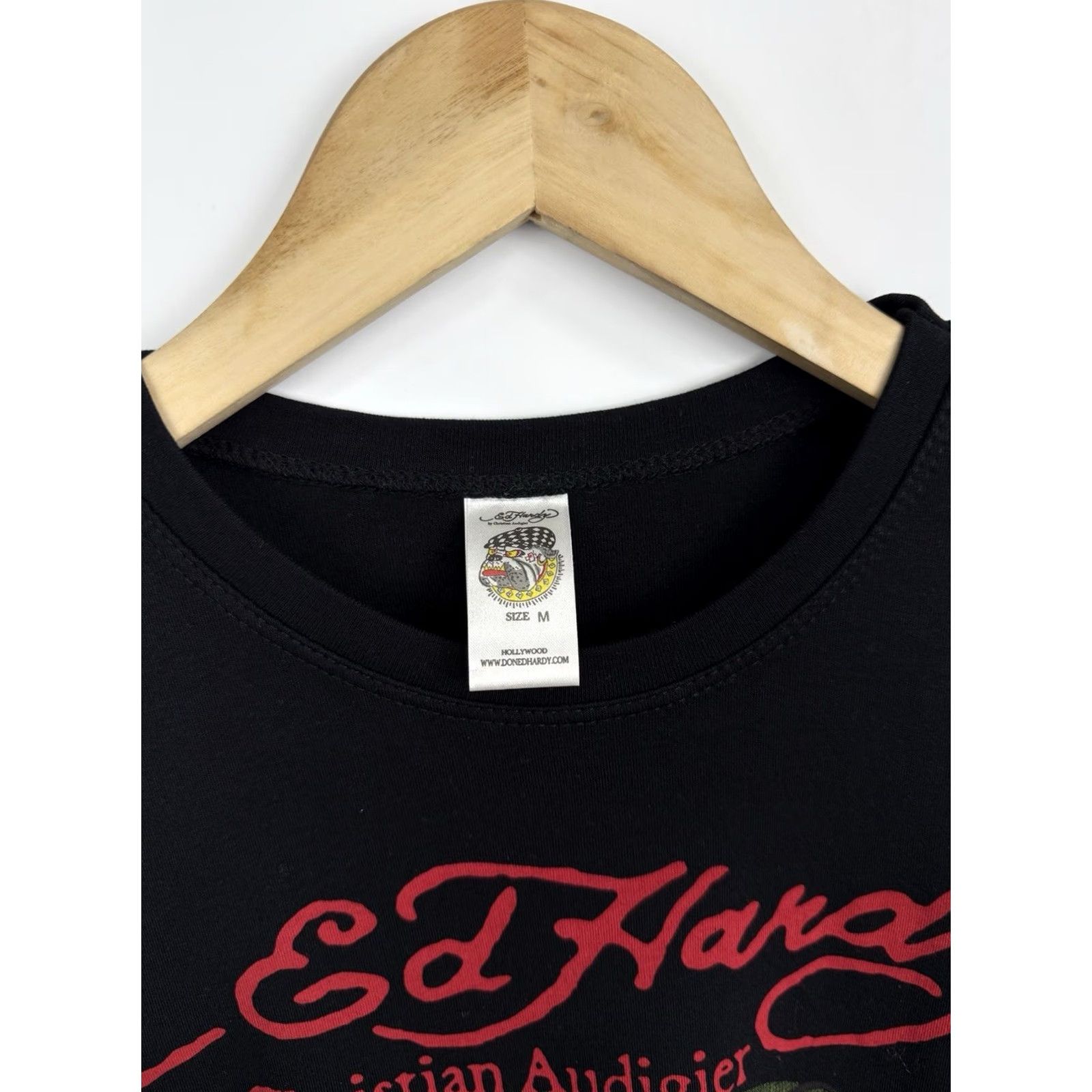 Ed Hardy VINTAGE Ed Hardy Flower Skull T-Shirt Mens M Black USA Made USA 🇺🇸💀 Christian Audigier Shirt Size US M / EU 48-50 / 2 - 6 Thumbnail