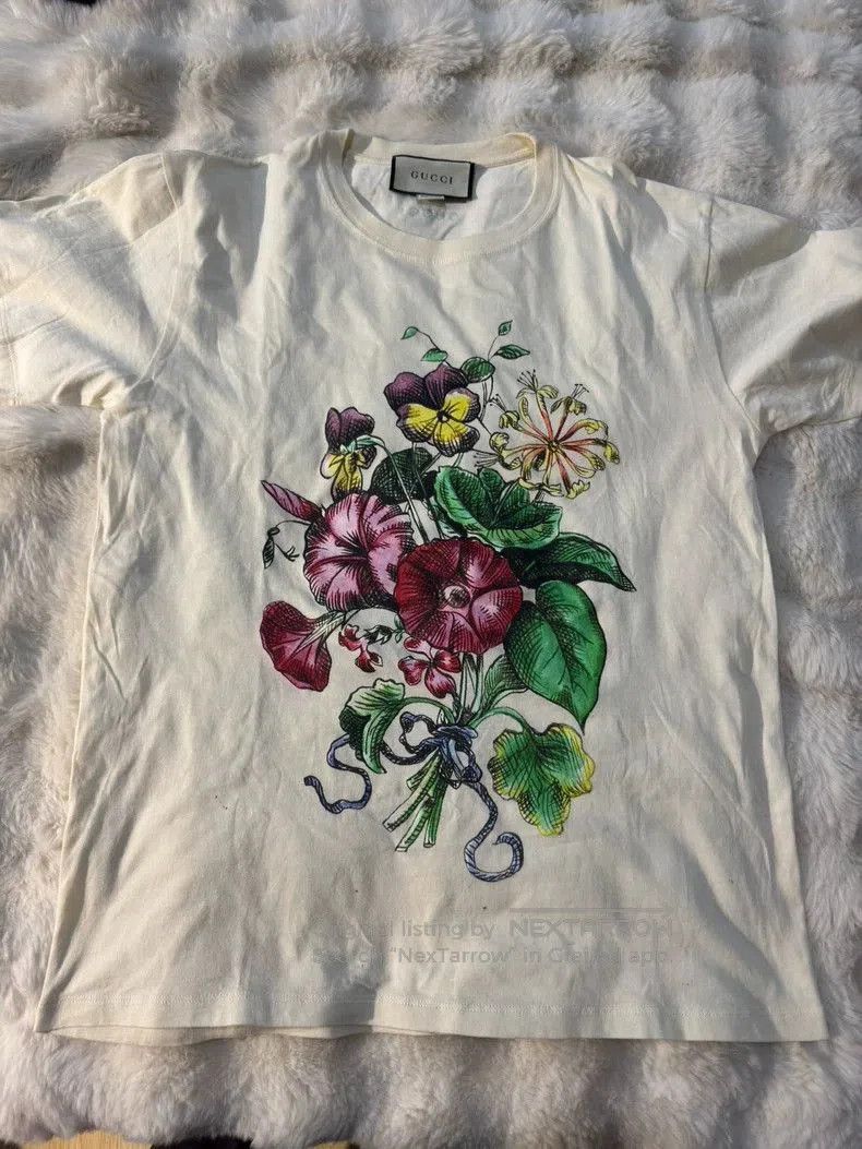 Gucci Gucci Floral Print Short Sleeve T. Size US M / EU 48-50 / 2 - 1 Thumbnail