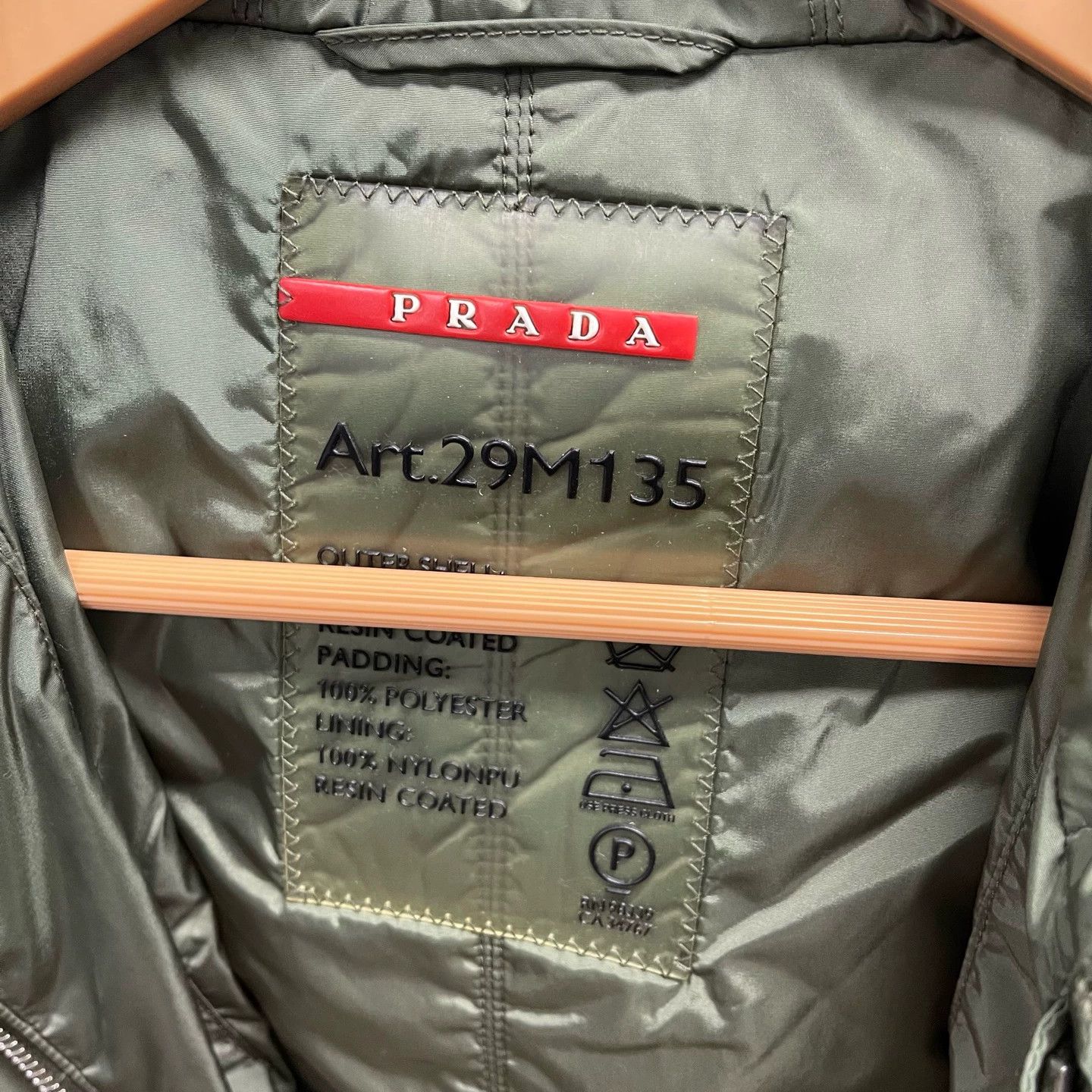 Prada Prada olive green triangle logo nylon jacket 38 Size XS / US 0-2 / IT 36-38 - 3 Thumbnail