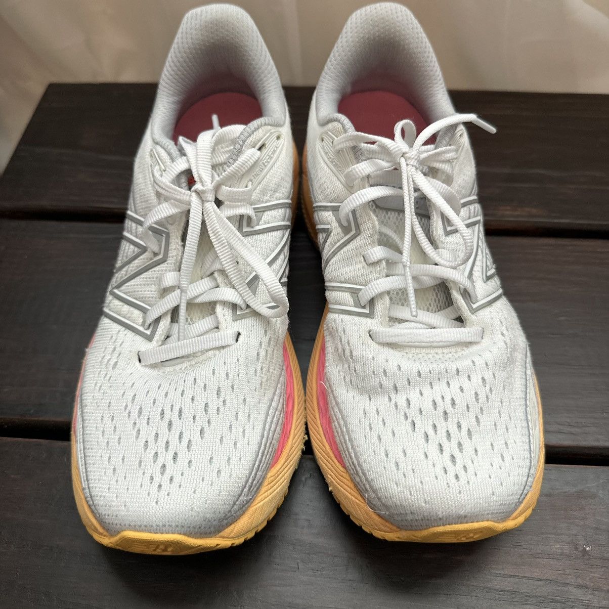 New Balance New Balance - 860v12 Running Shoes-White/Pink/Orange- Sz 7.5 Size US 7.5 / IT 37.5 - 2 Thumbnail