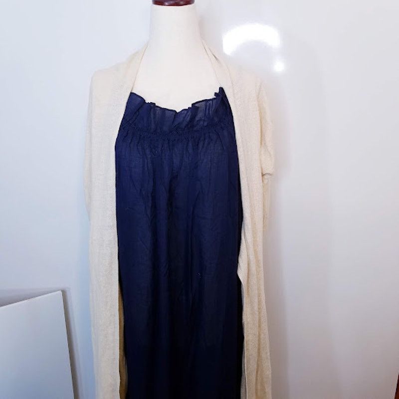 Whistles Linen open tie front cardigan sweater size 1 XS cream Size XS / US 0-2 / IT 36-38 - 8 Thumbnail