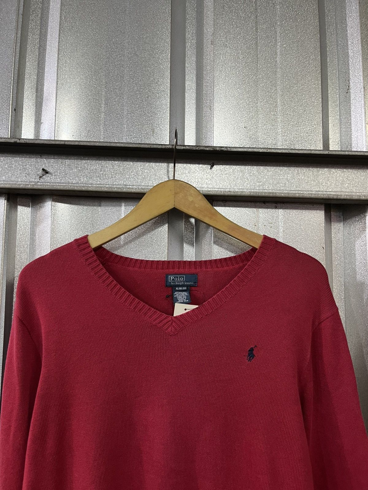 Polo Ralph Lauren vintage polo ralph lauren vneck sweater Size US M / EU 48-50 / 2 - 3 Thumbnail
