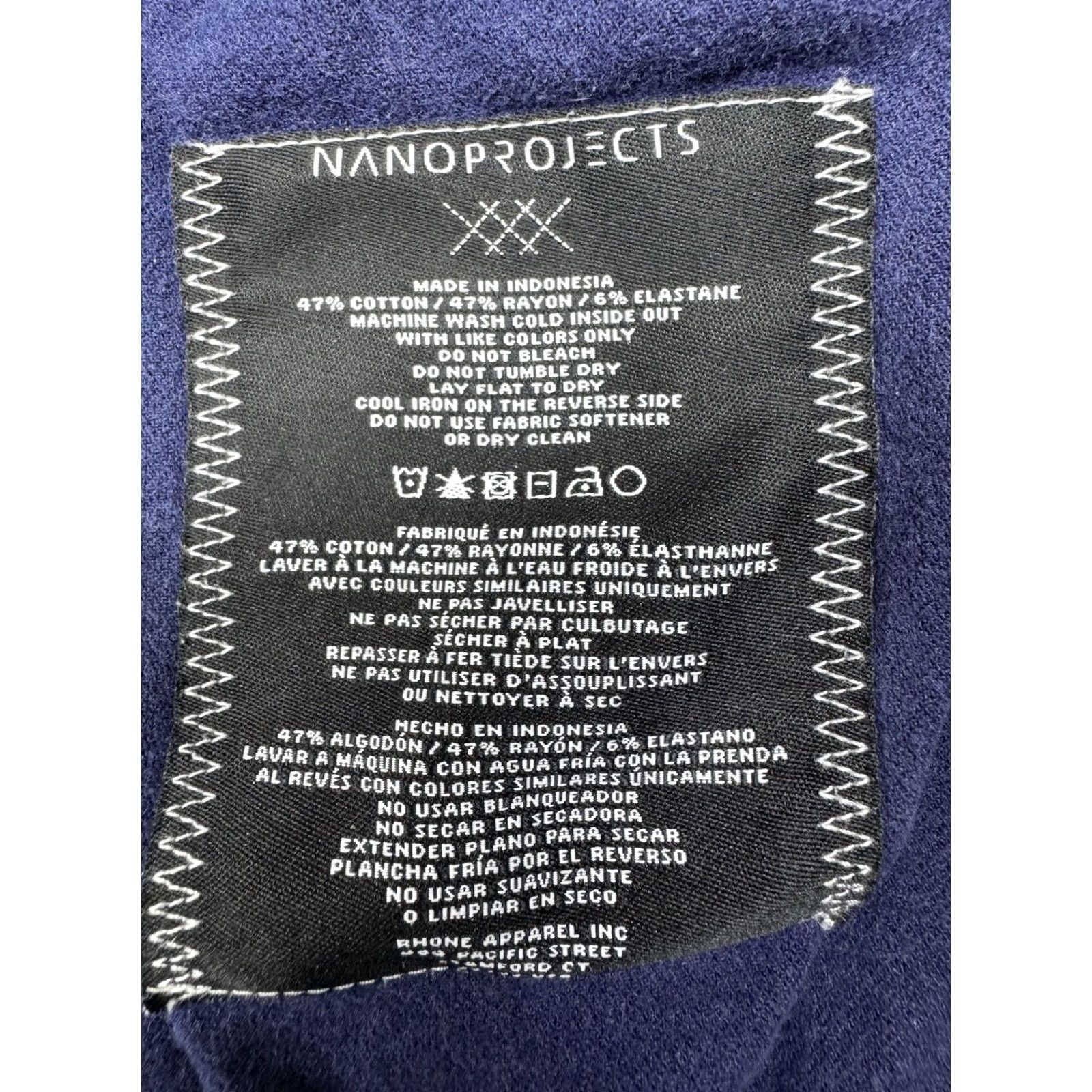 Rhone Rhone Nano Projects Performance TECH Chino Pants Mens 31x31 Blue Regular Straight Zip Pockets Breathable 2020s Size US 31 - 4 Thumbnail
