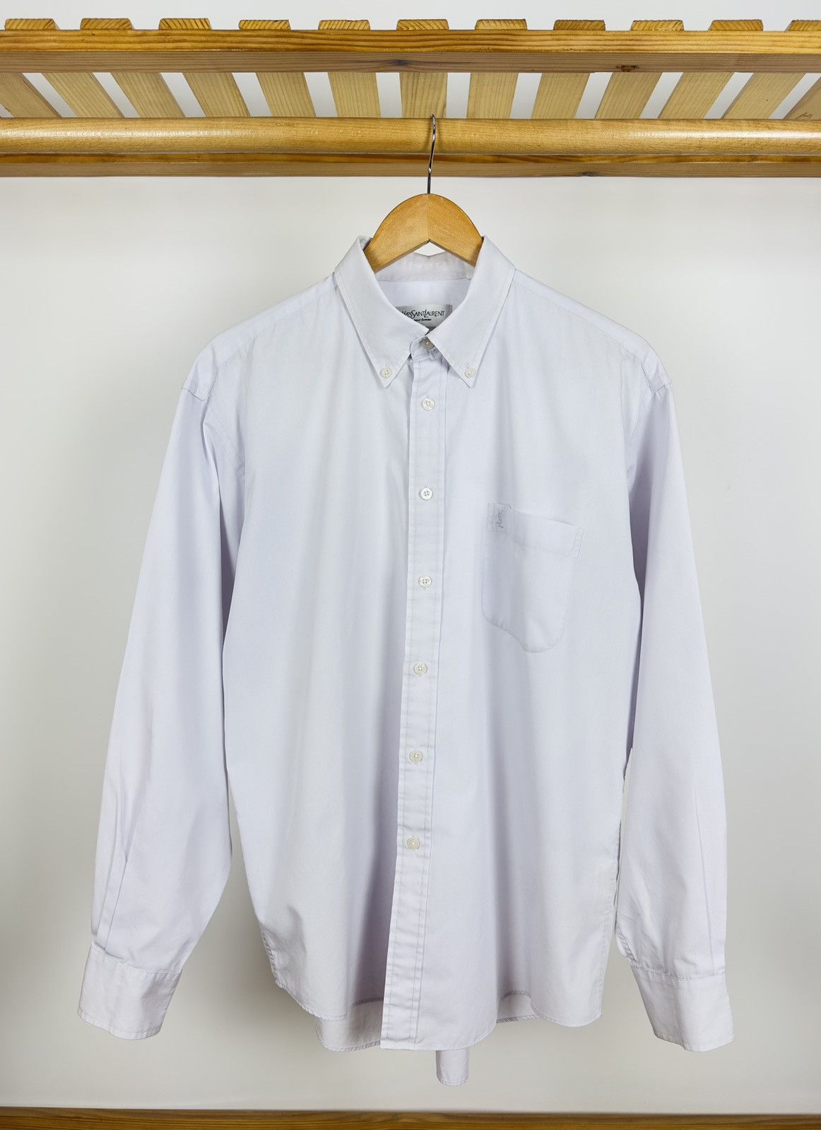 Yves Saint Laurent Yves Saint Laurent YSL Vintage Short Sleeve Shirt Button Up Size US L / EU 52-54 / 3 - 1 Thumbnail