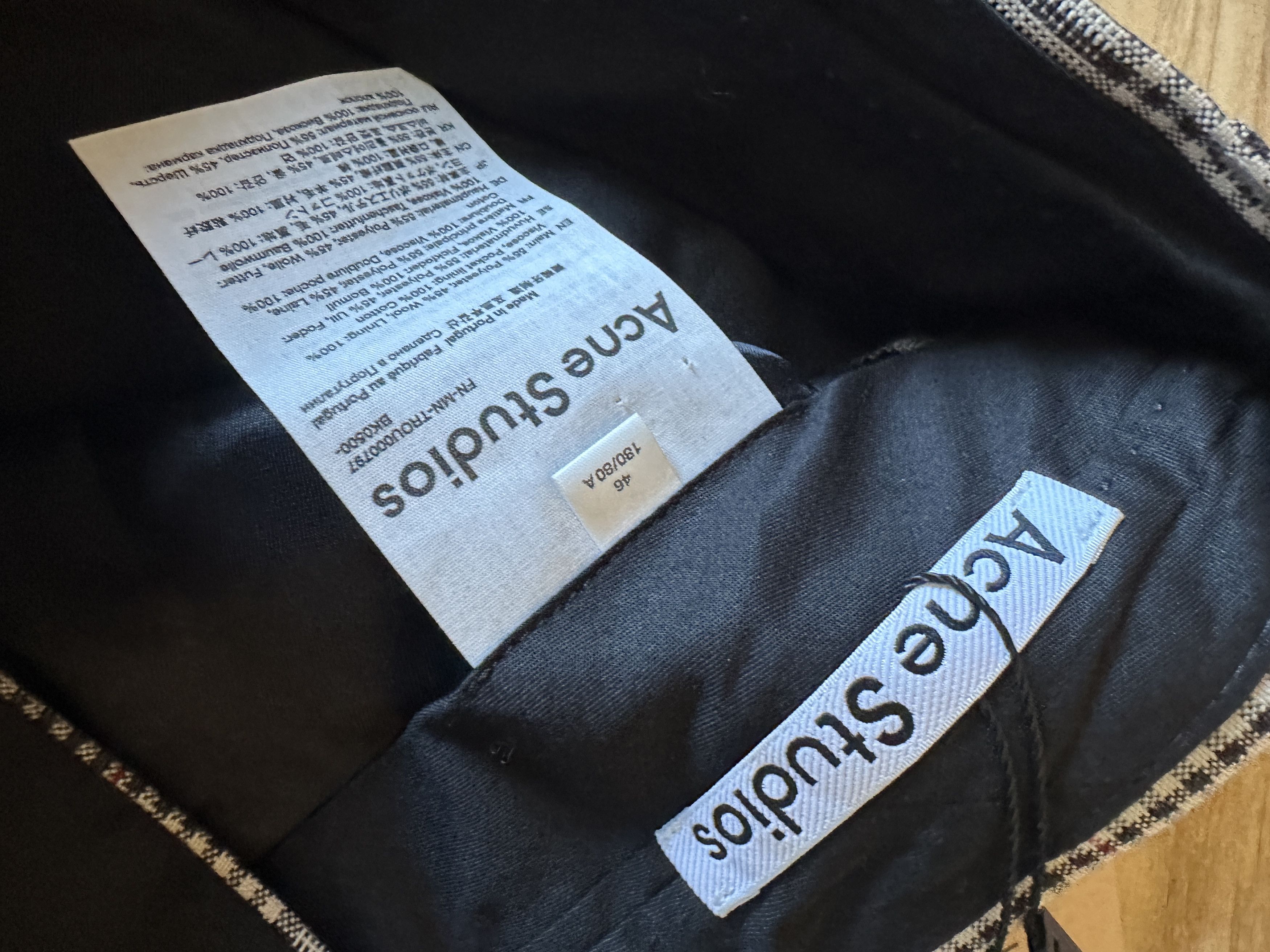 Acne Studios Acne Studios Wide Leg Wool Check Trousers Size US 32 / EU 48 - 6 Thumbnail