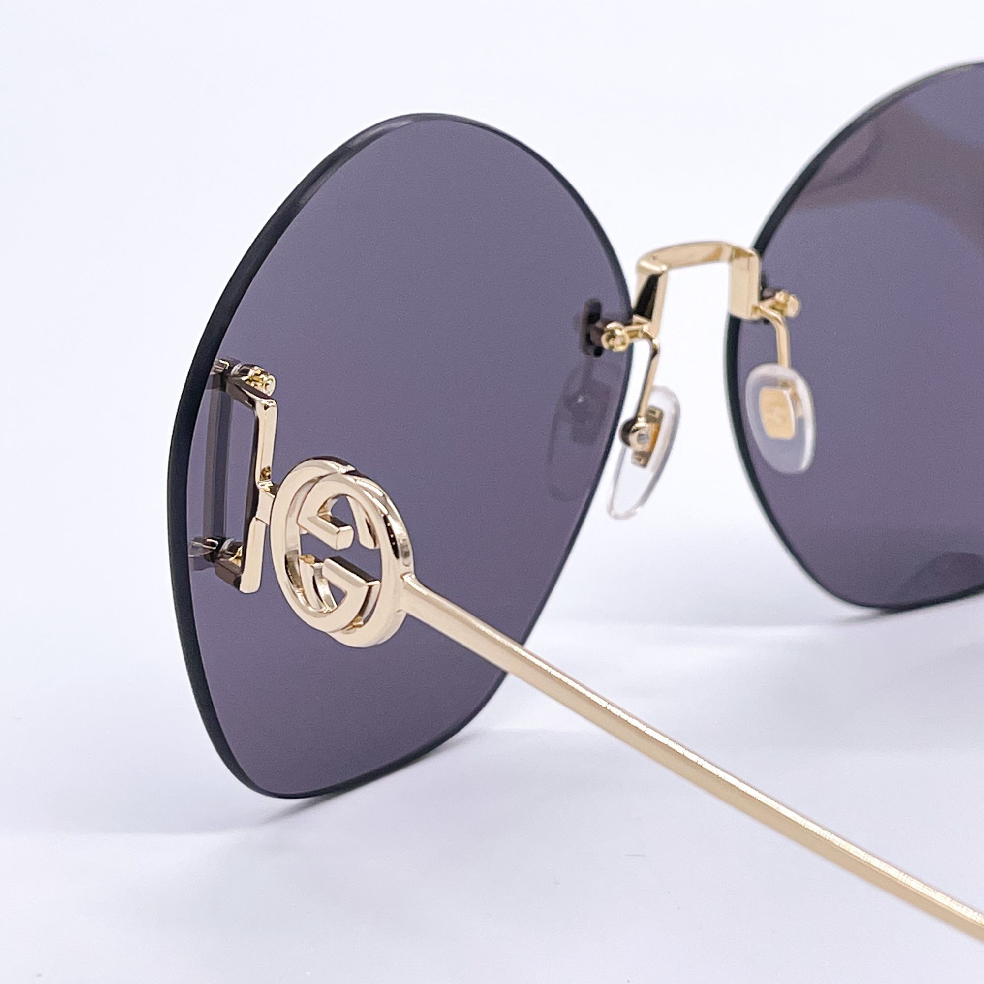 Gucci NEW GUCCI GG1203S 002 ROUND WOMEN SUNGLASSES GUCCI GG1203S Size ONE SIZE - 6 Thumbnail
