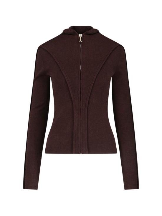 Victoria Beckham VICTORIA BECKHAM Women Hoodies 1325KTP006406A DARK CHOCOLATE Brown Size S / US 4 / IT 40 - 1 Thumbnail