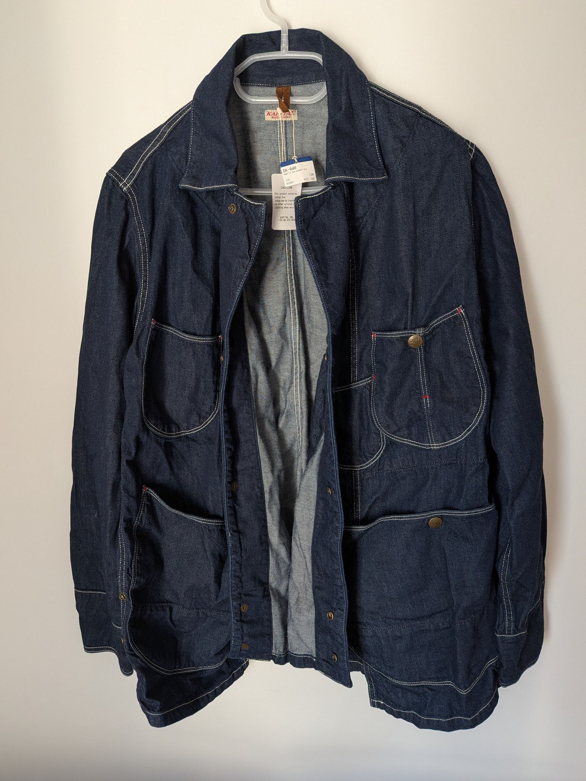 Kapital Kapital Denim Monkey Sukiyaki Coverall Jacket (EK-848) Size US M / EU 48-50 / 2 - 2 Thumbnail