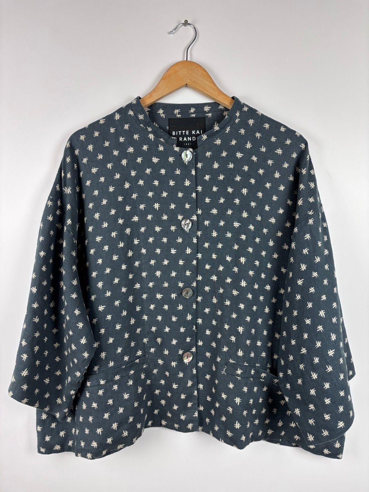 Other Womens Bitte Kai Rand Linen Cardigan Jacket Charcoal Size XL Size XL / US 12-14 / IT 48-50 - 1 Thumbnail