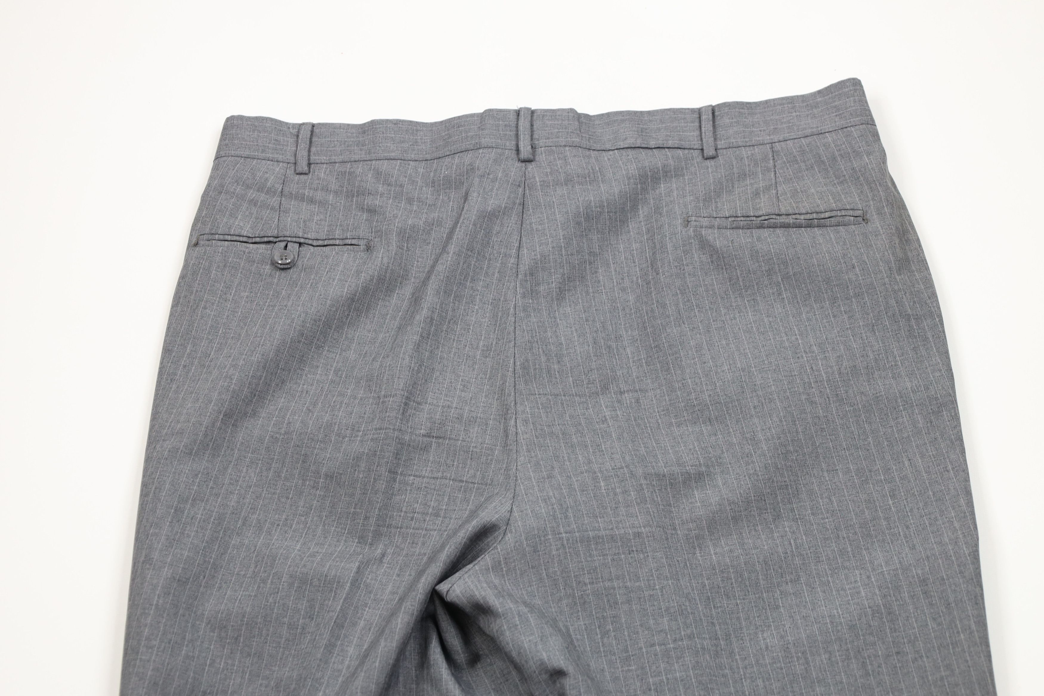 Vintage Vintage 70s Streetwear Knit Wide Leg Chino Pants Gray USA Size US 38 / EU 54 - 9 Thumbnail