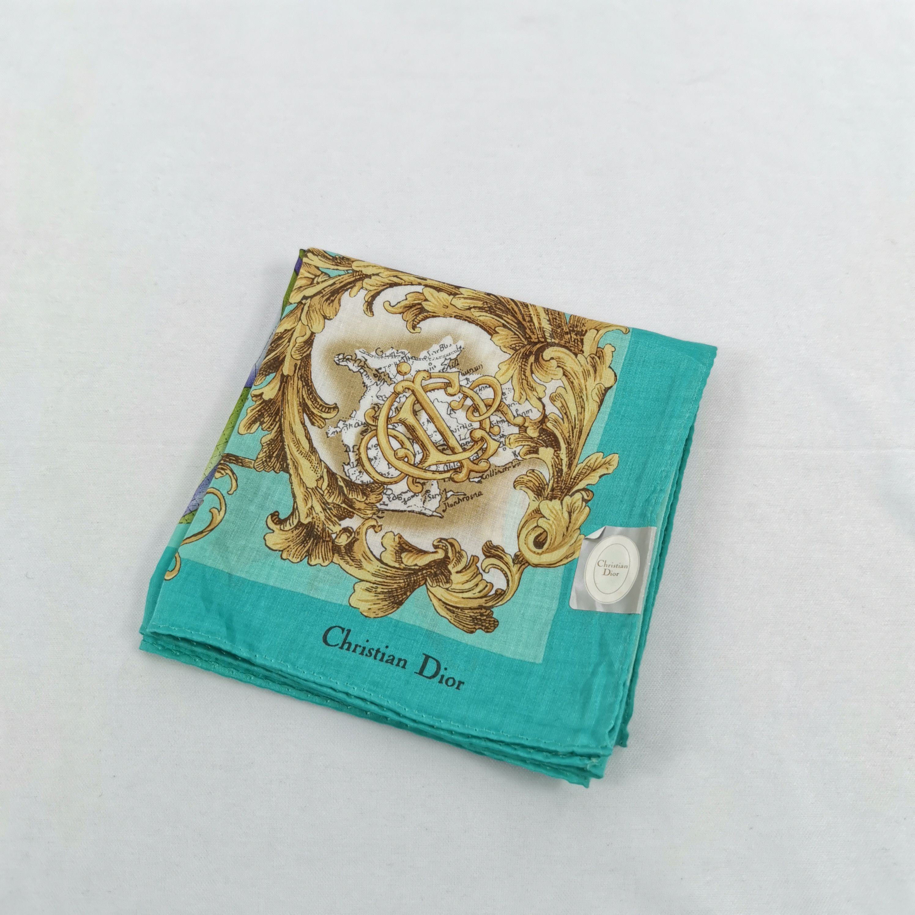 Japanese Brand NWT Vintage Christian DIOR Handkerchief Neckerchief Bandana Size ONE SIZE - 4 Thumbnail