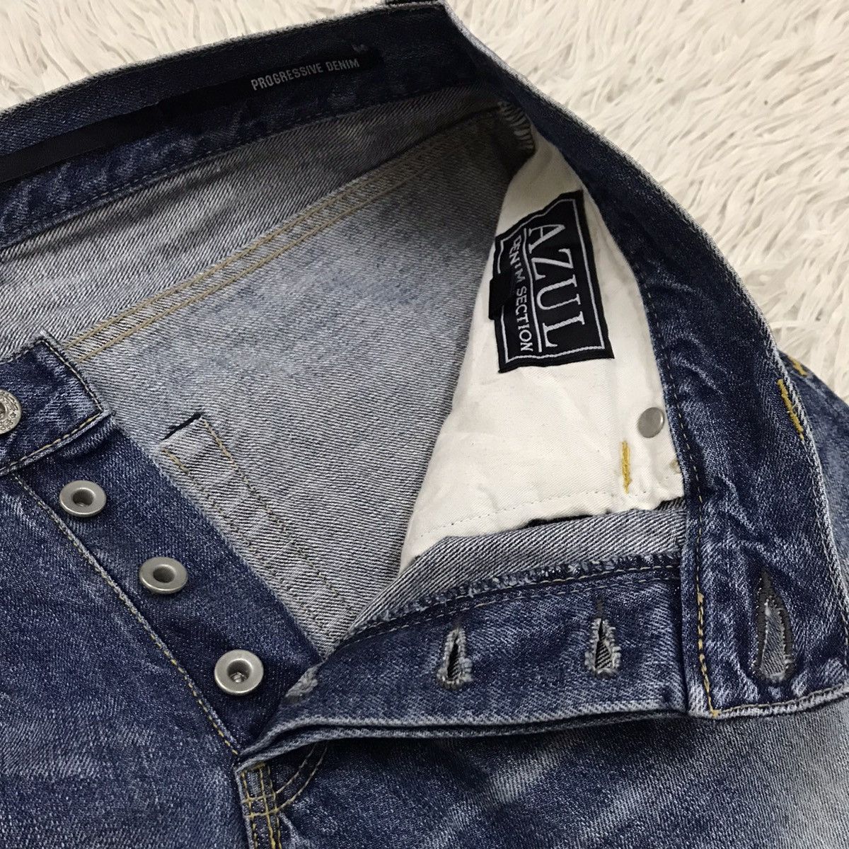 Japanese Brand Azul Denim Collection Hoover Progresive Denim Slimfit Jeans Size US 31 - 13 Thumbnail