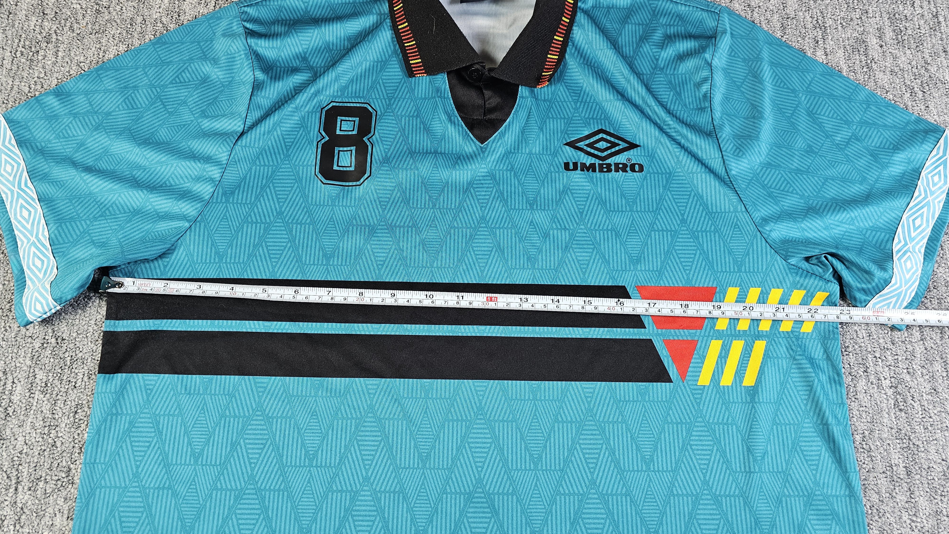 Umbro UMBRO Germany Retro Jersey 90s Blokecore Teal XL Size US XL / EU 56 / 4 - 11 Thumbnail