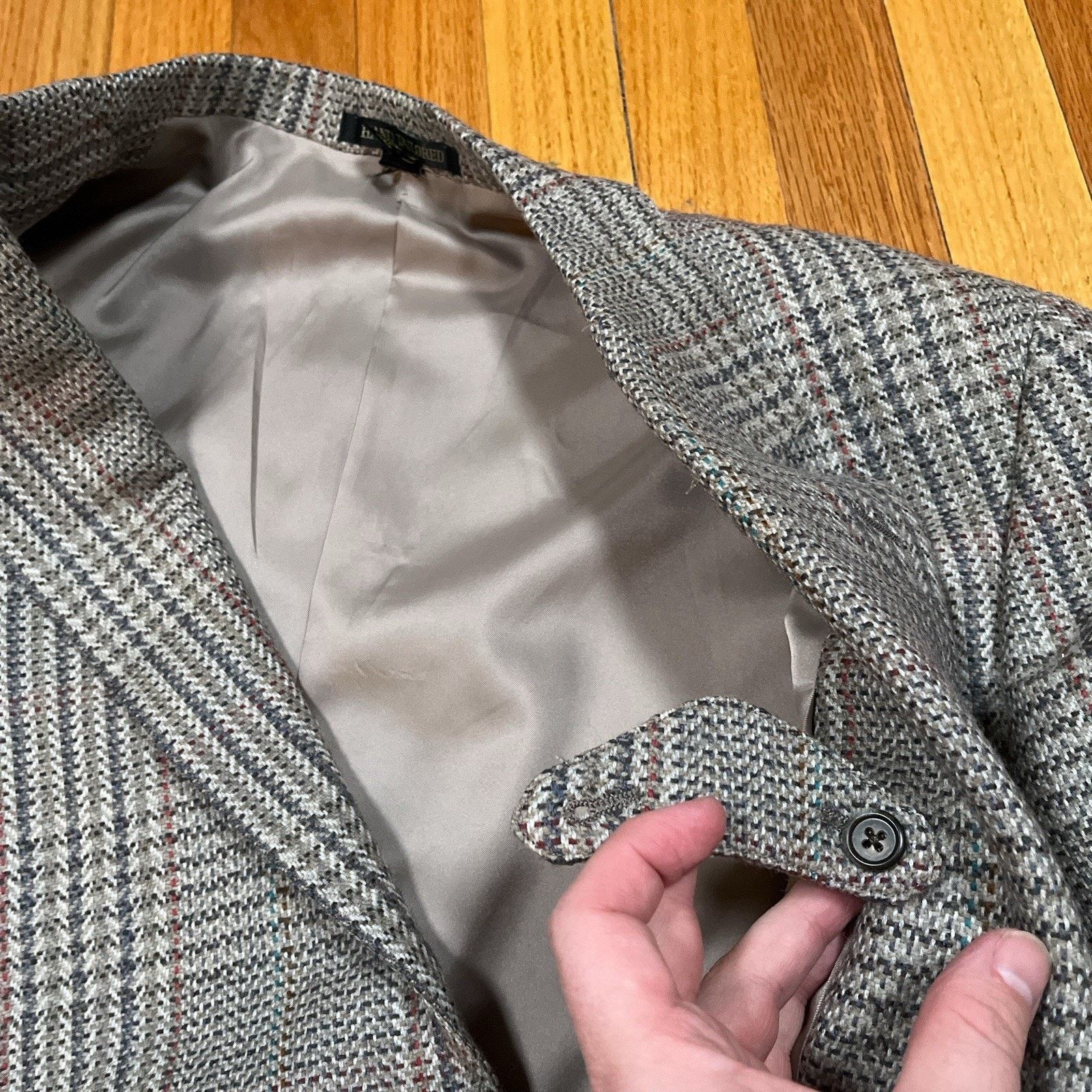Britches Britches Lambswool Made in Japan Blazer Sport Coat 44L Plaid Size 44L - 15 Thumbnail