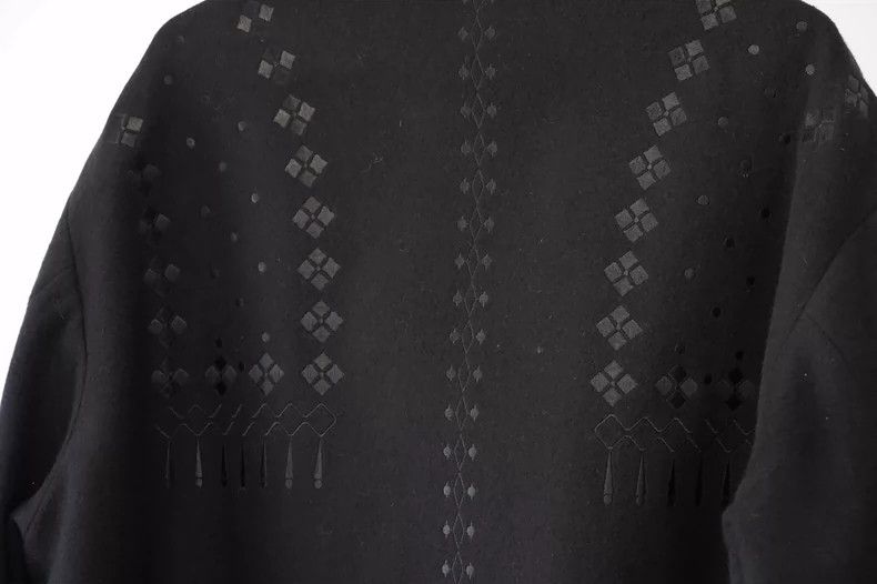 Yohji Yamamoto Yohji Yamamoto 22AW black embroidered full-back cashmere j Size US S / EU 44-46 / 1 - 5 Thumbnail