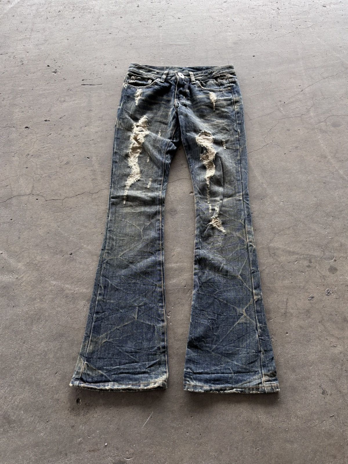 If Six Was Nine Lgb Ifsixwasnine style L.A Japanese Flared Denim Pants Size US 28 / EU 44 - 2 Thumbnail