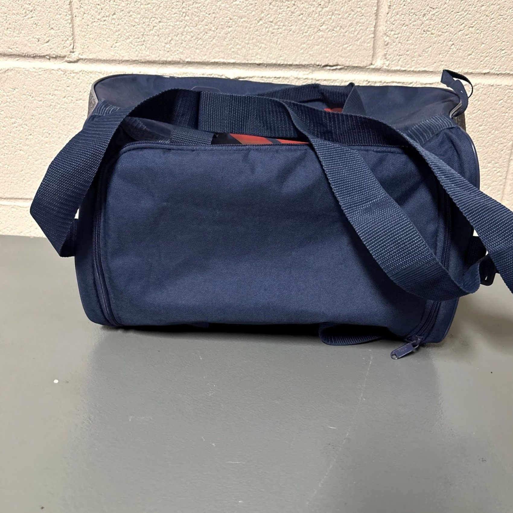 Adidas ADIDAS Weekend Duffel Gym Bag Blue Gray Red Womens Gym Bag Red Gray Polyester Weekend Duffel Adidas Size ONE SIZE - 6 Thumbnail