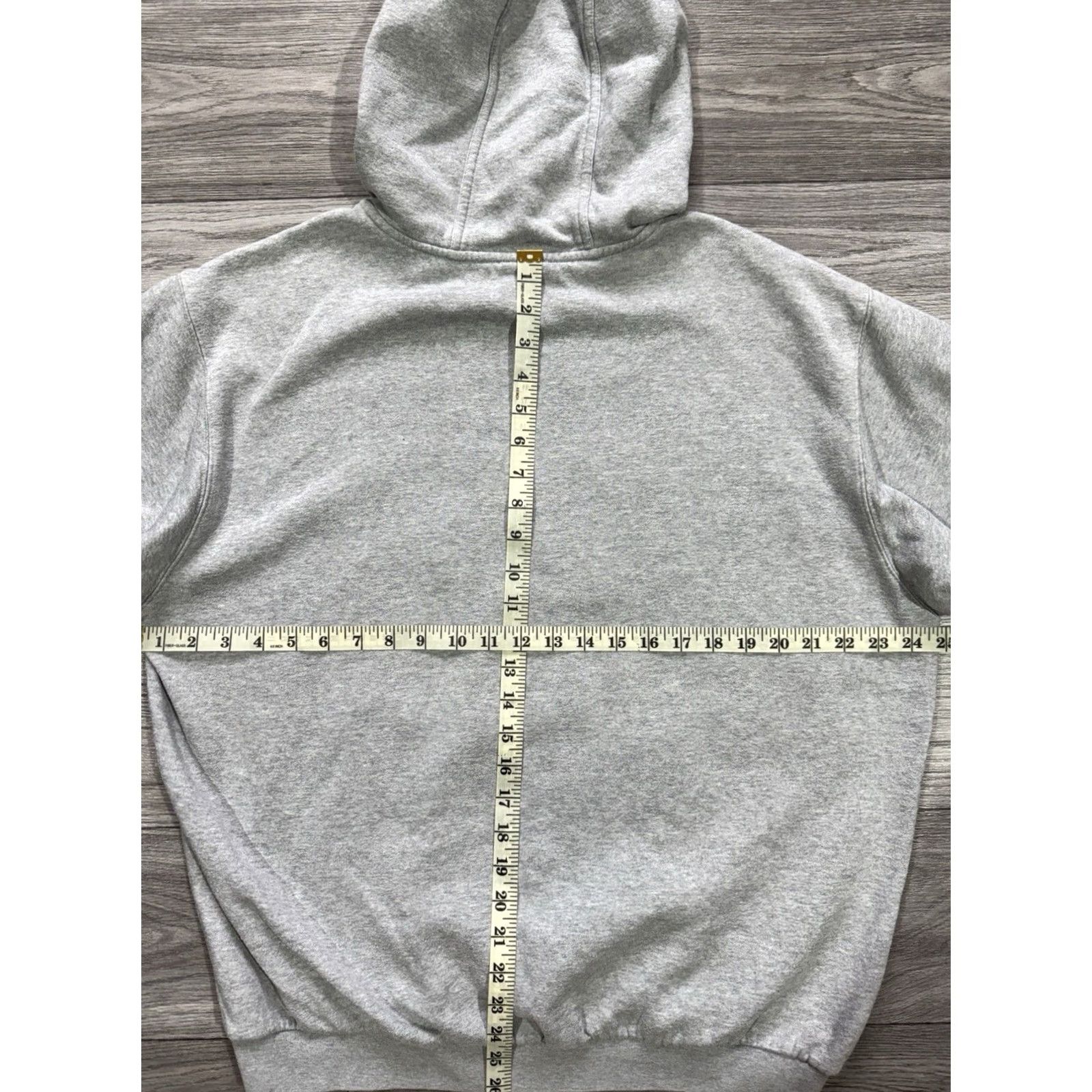 Nike VINTAGE Nike Hoodie Mens L Gray Logo Central 2000s Y2K Size L Size US L / EU 52-54 / 3 - 3 Thumbnail