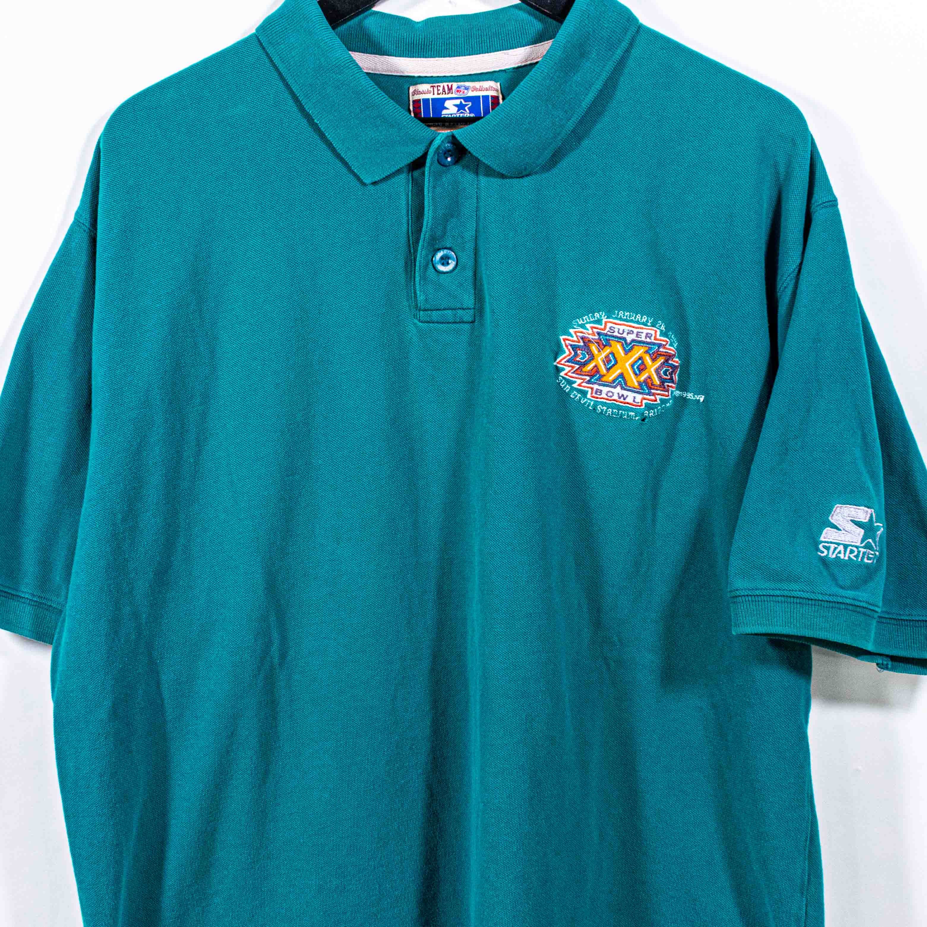NFL NFL Super Bowl XXX 1996 Starter Polo Shirt VTG 90s Football Size US XL / EU 56 / 4 - 3 Thumbnail