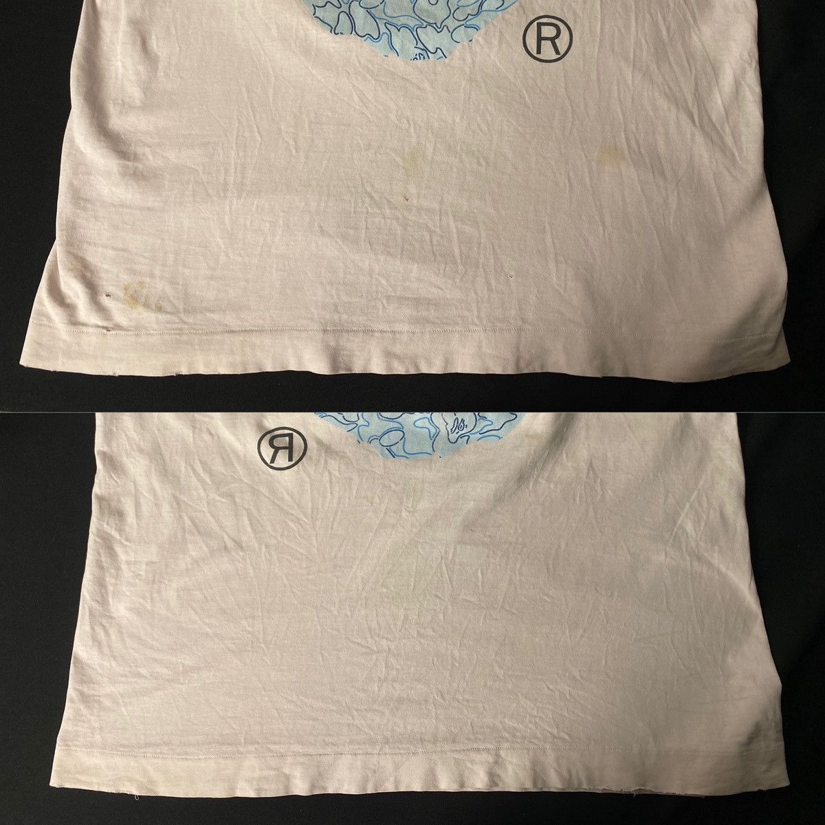 Bape A Bathing Ape Bape XL T-Shirt Baby Blue Camo Ape Head Size US XL / EU 56 / 4 - 7 Thumbnail