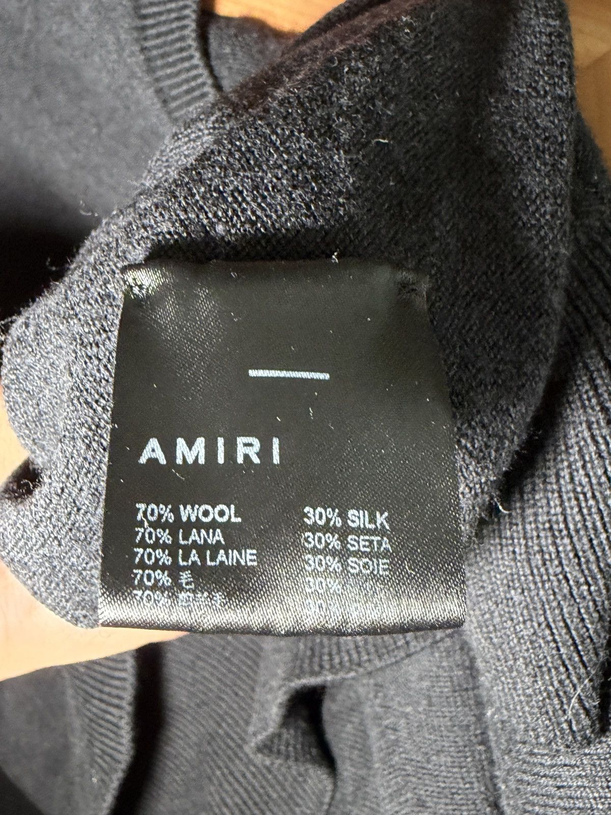Amiri Amiri wool and silk crewneck sweater Size US S / EU 44-46 / 1 - 5 Thumbnail