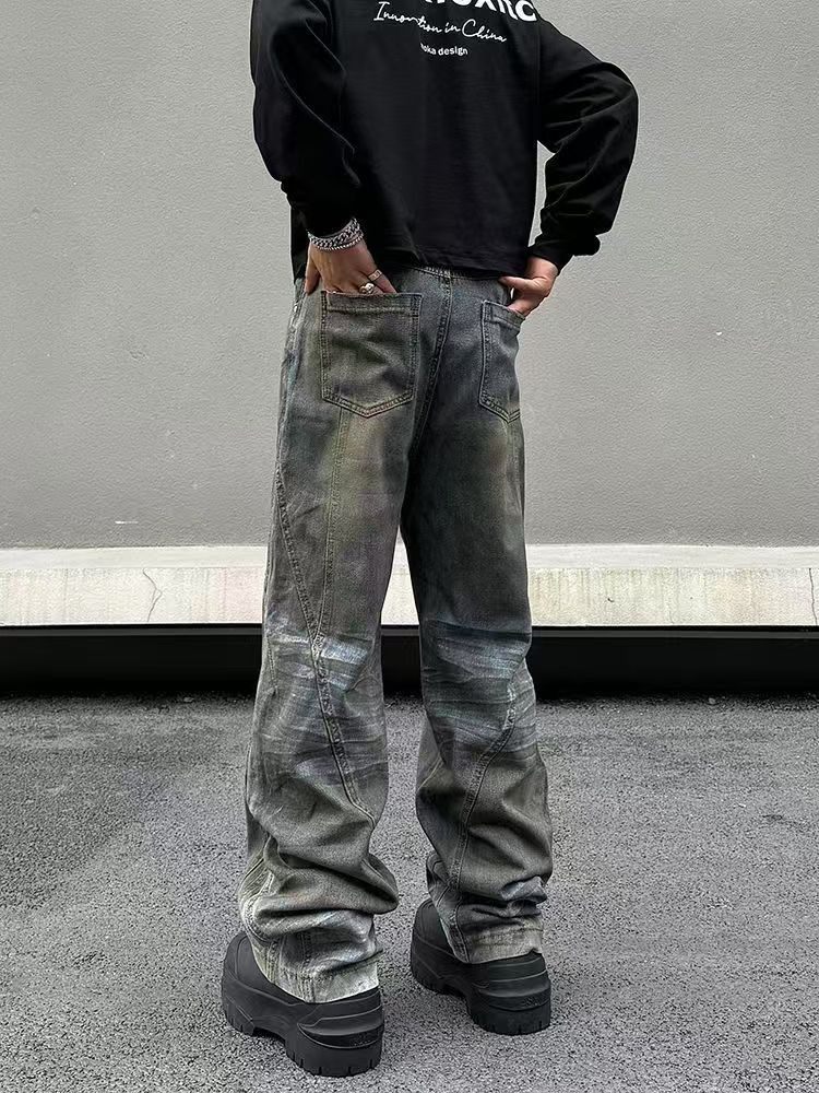 Japanese Brand × Jean High Street Washed and Aged Dirty Dyed Jeans Size US 30 / EU 46 - 10 Thumbnail