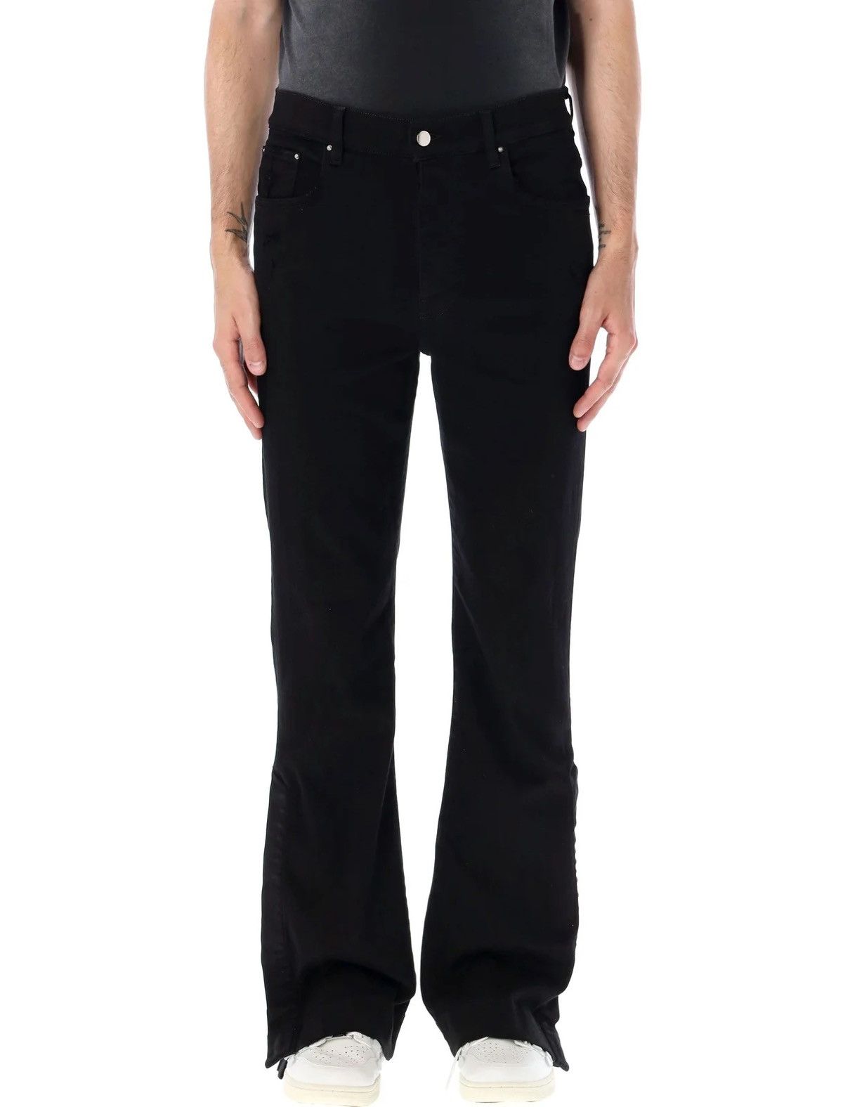Amiri Amiri Black Kick Flare Stacked Jeans Size US 30 / EU 46 - 9 Thumbnail