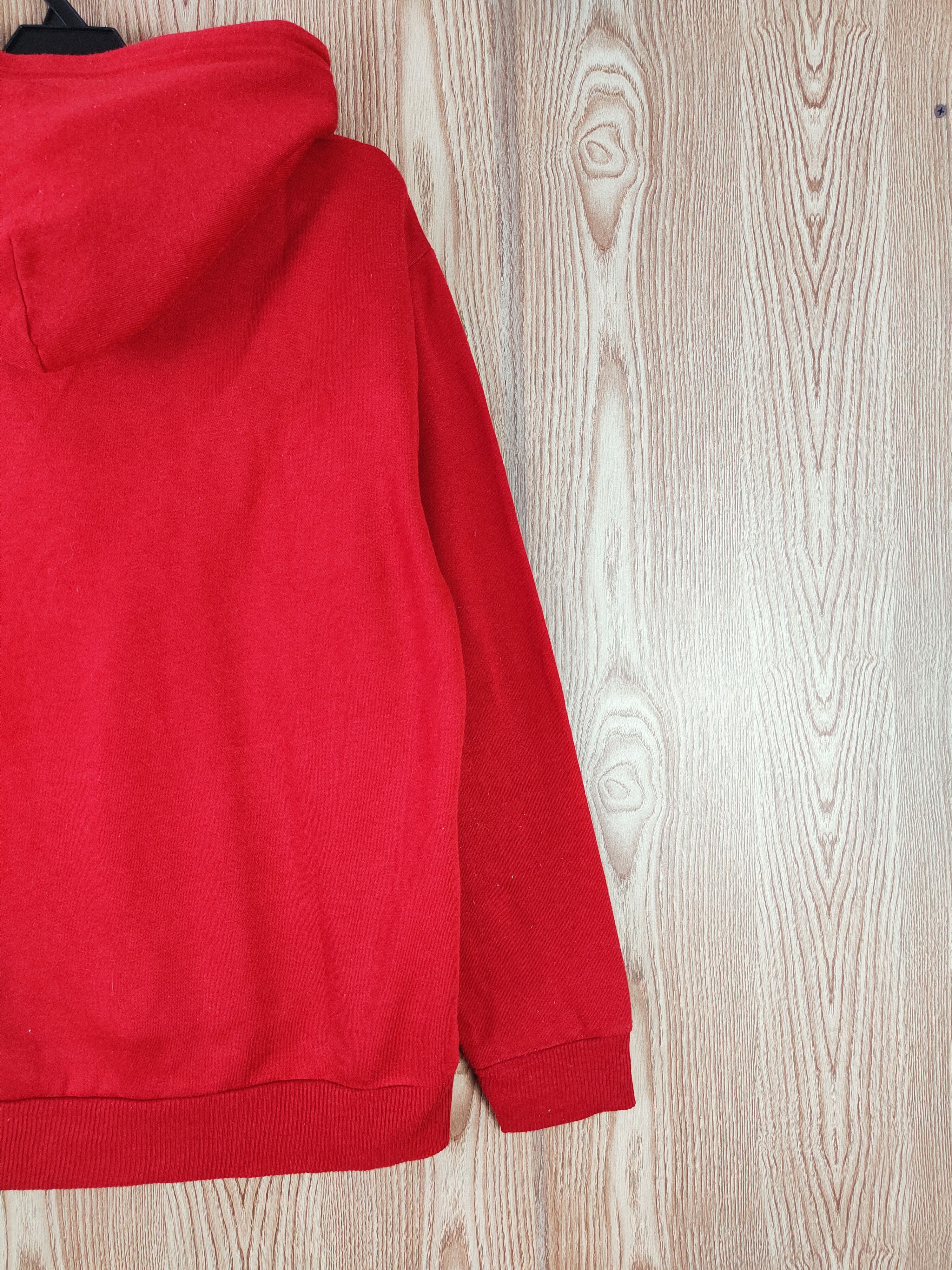 Japanese Brand × Vintage Vintage 💥 Defective Struct Red Hoodie Sweatshirts Size US L / EU 52-54 / 3 - 10 Thumbnail