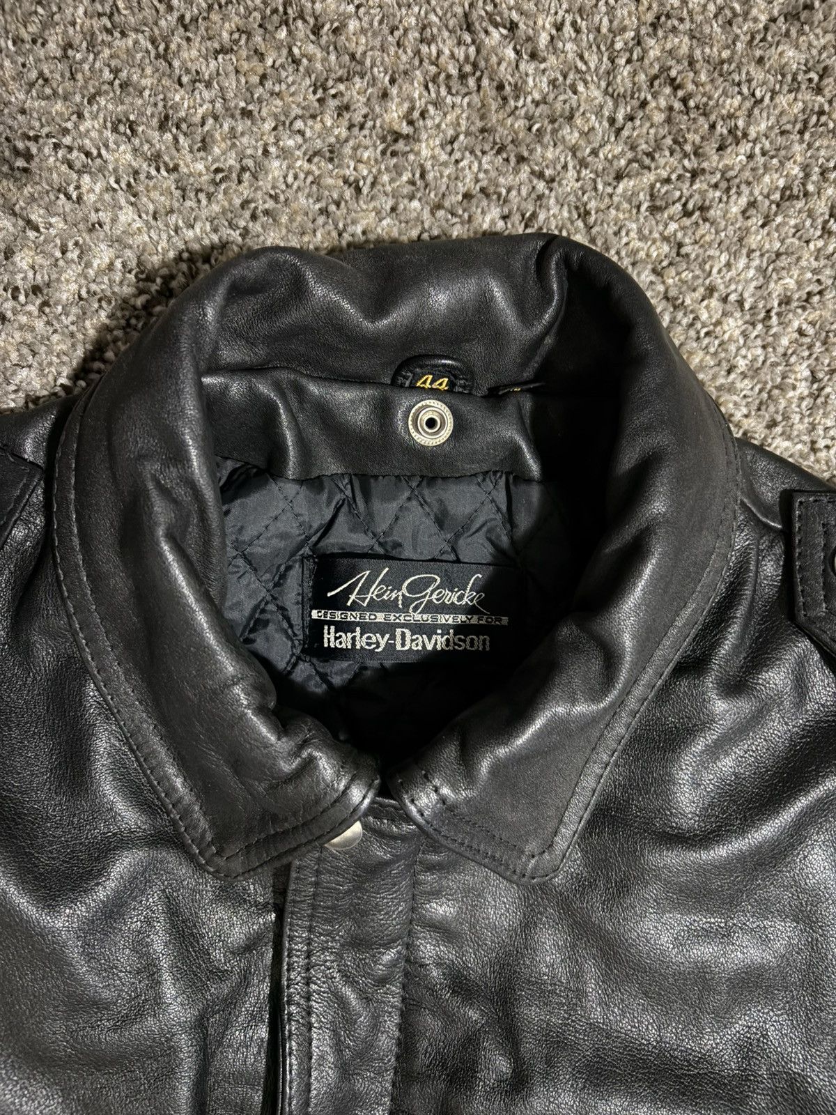 Hein Gericke Vintage Hein Gericke Harley-Davidson Black Leather Bomber Size US S / EU 44-46 / 1 - 3 Thumbnail
