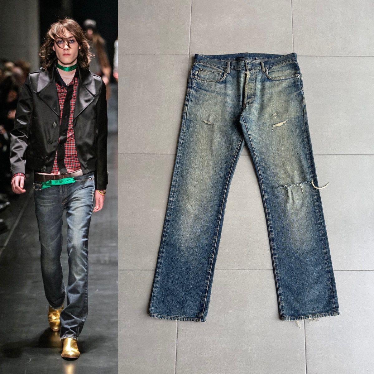 Dior Dior Homme by Hedi Slimane AW05 Rust Bootcut Zipper Denim