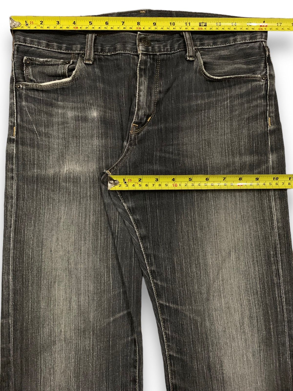 Undercover × Uniqlo Vintage Uniqlo S001 Faded Straight Leg Distressed Jeans Size US 32 / EU 48 - 13 Thumbnail