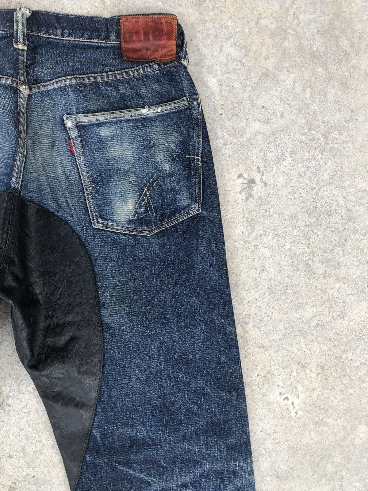 Full Count & Co. Full Count 1340k Selvedge Denim Leather Limited Distressed Size US 32 / EU 48 - 10 Thumbnail