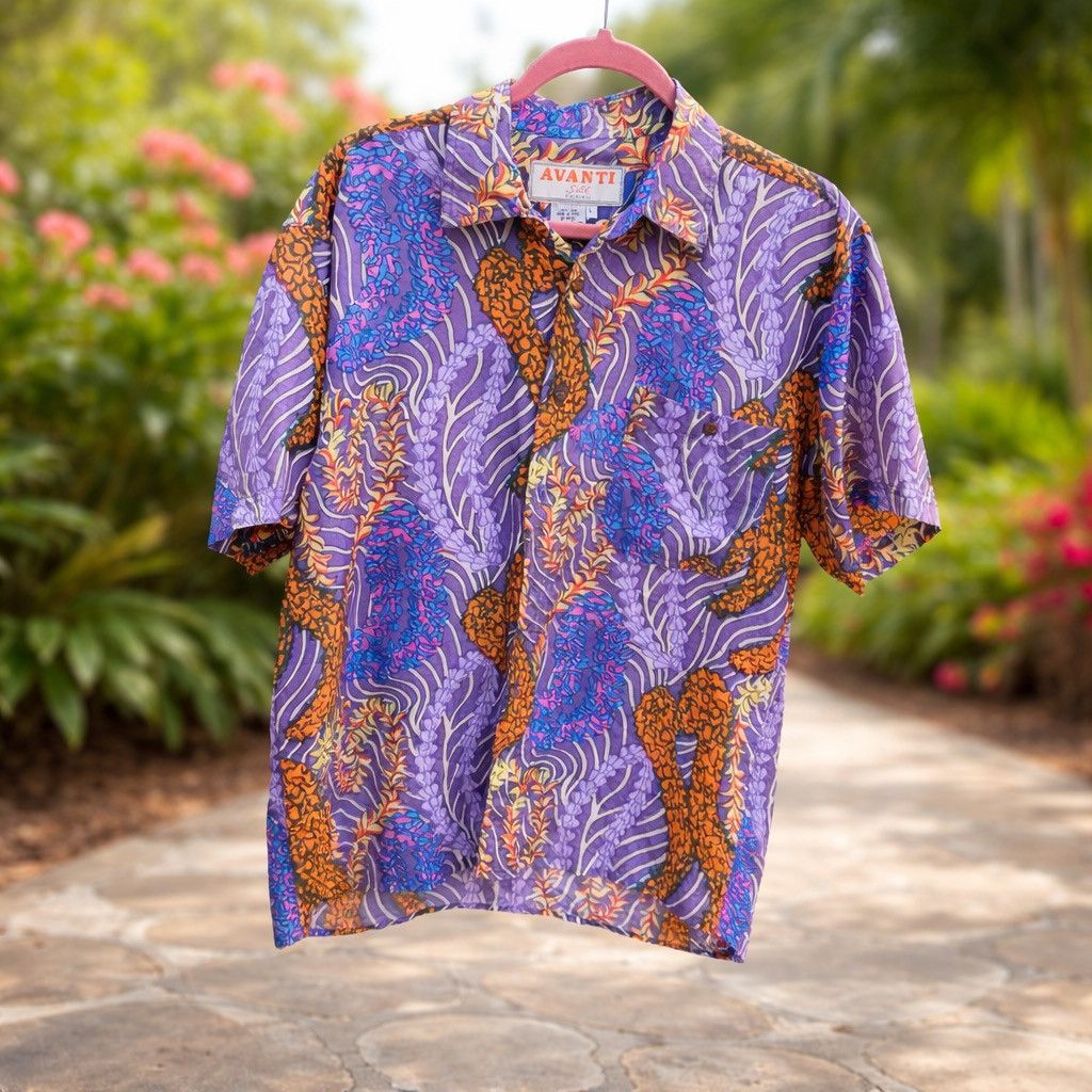 Other Avanti Hawaii Lei Silk Koi Aloha Hawaiian Shirt Kahala L Size US L / EU 52-54 / 3 - 1 Thumbnail