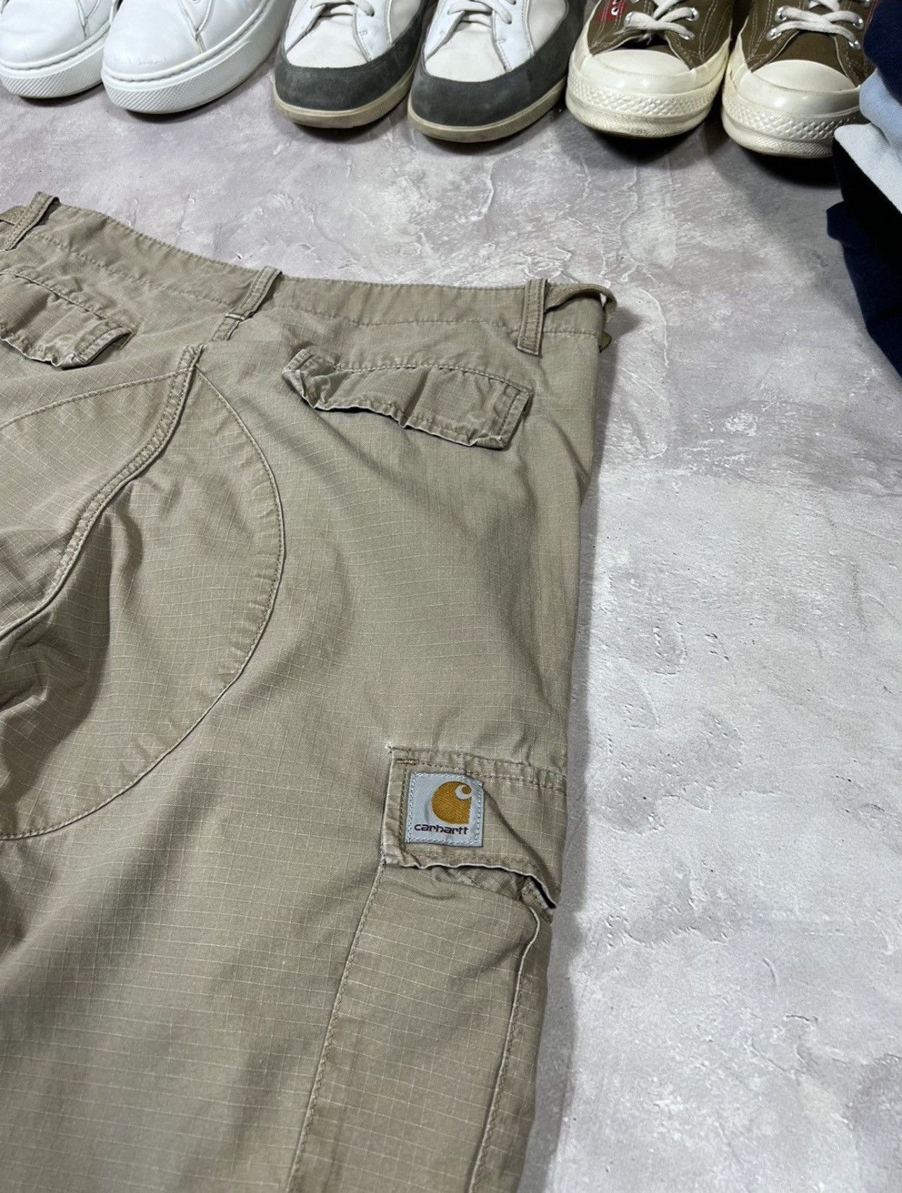 Carhartt × Vintage Vintage Carhartt Distressed Y2k Cargo Pants Size US 30 / EU 46 - 4 Thumbnail