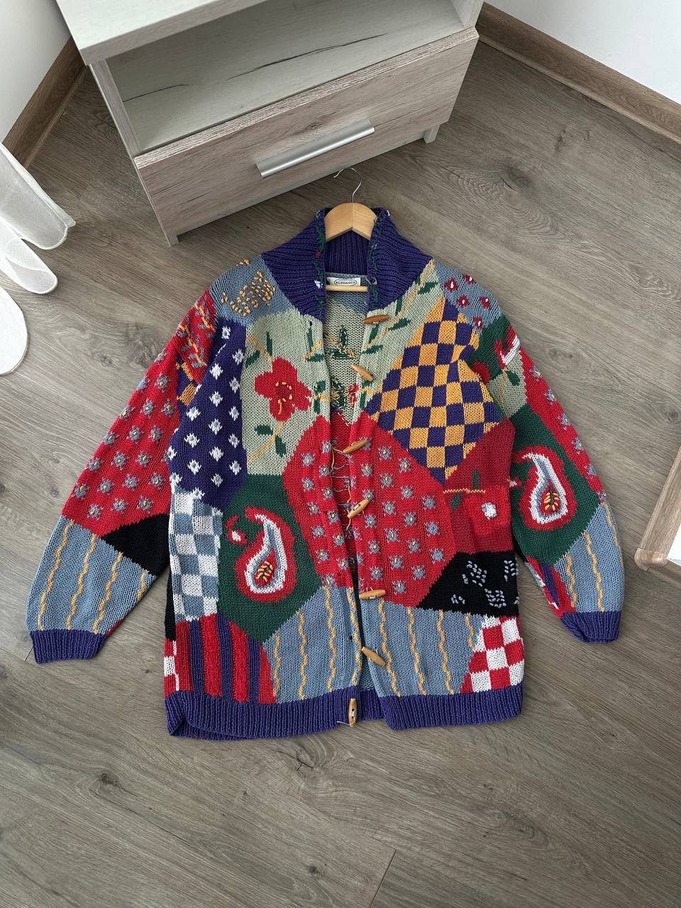 Japanese Brand × Vintage Vintage Japanese Cardigan Distressed Knit Vanessa. A Sweater Size US XL / EU 56 / 4 - 1 Thumbnail