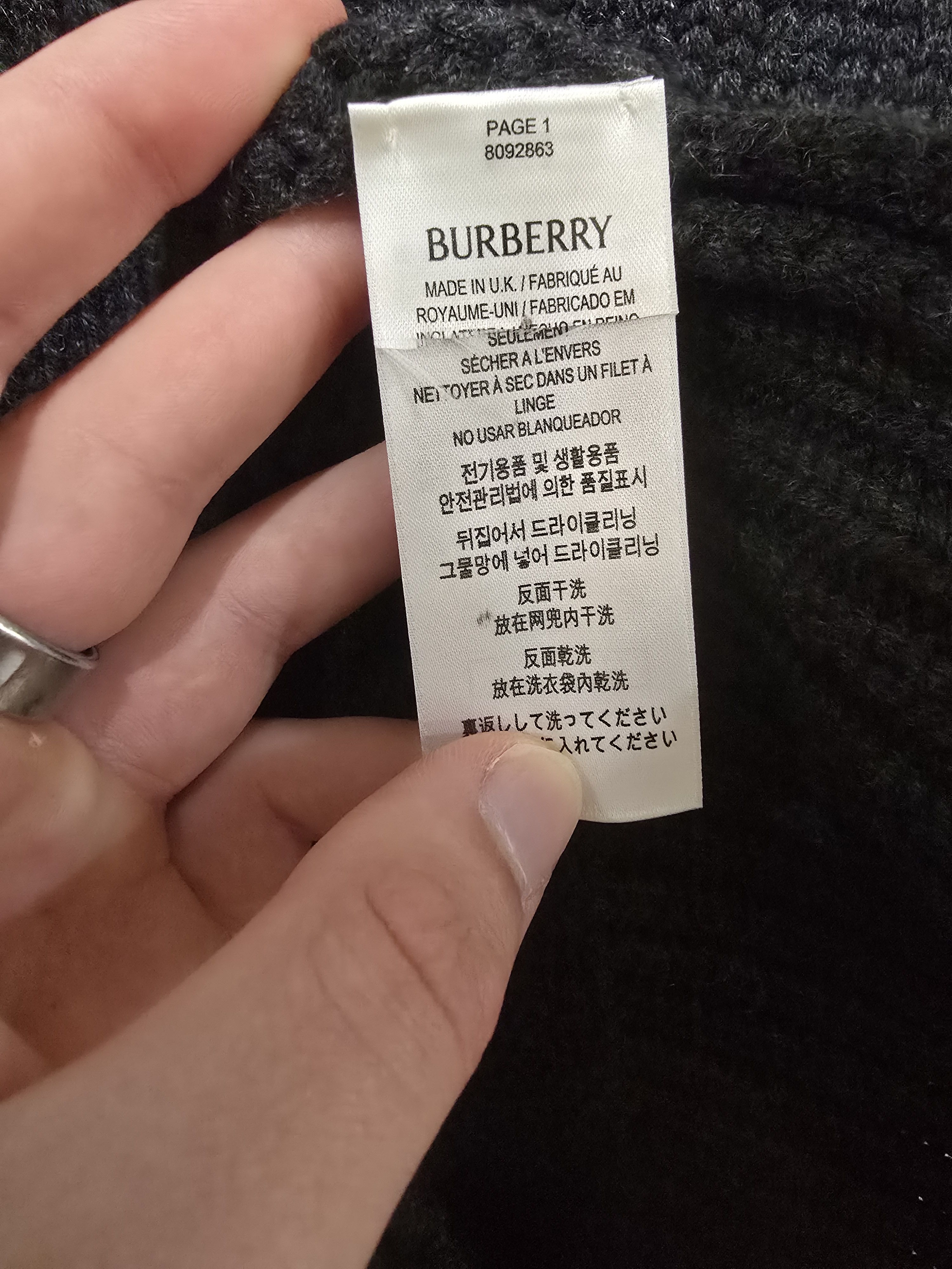 Burberry Burberry Cashmere Equestrian Knight Logo Crewneck Sweater Size US M / EU 48-50 / 2 - 4 Thumbnail