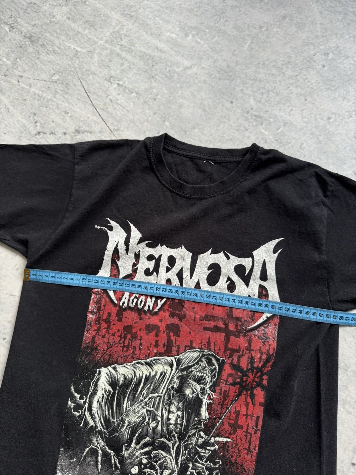 Vintage Nervosa agony big logo merch Means war Size US L / EU 52-54 / 3 - 6 Thumbnail