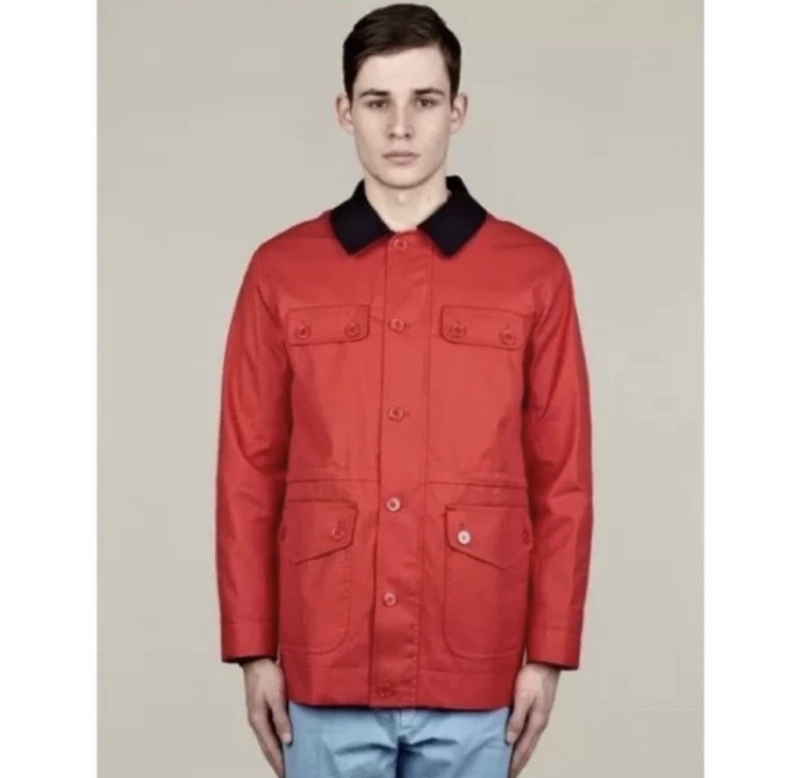 image of Men’S Carven Hunting Jacket Size 46 NWT in Red, Men's