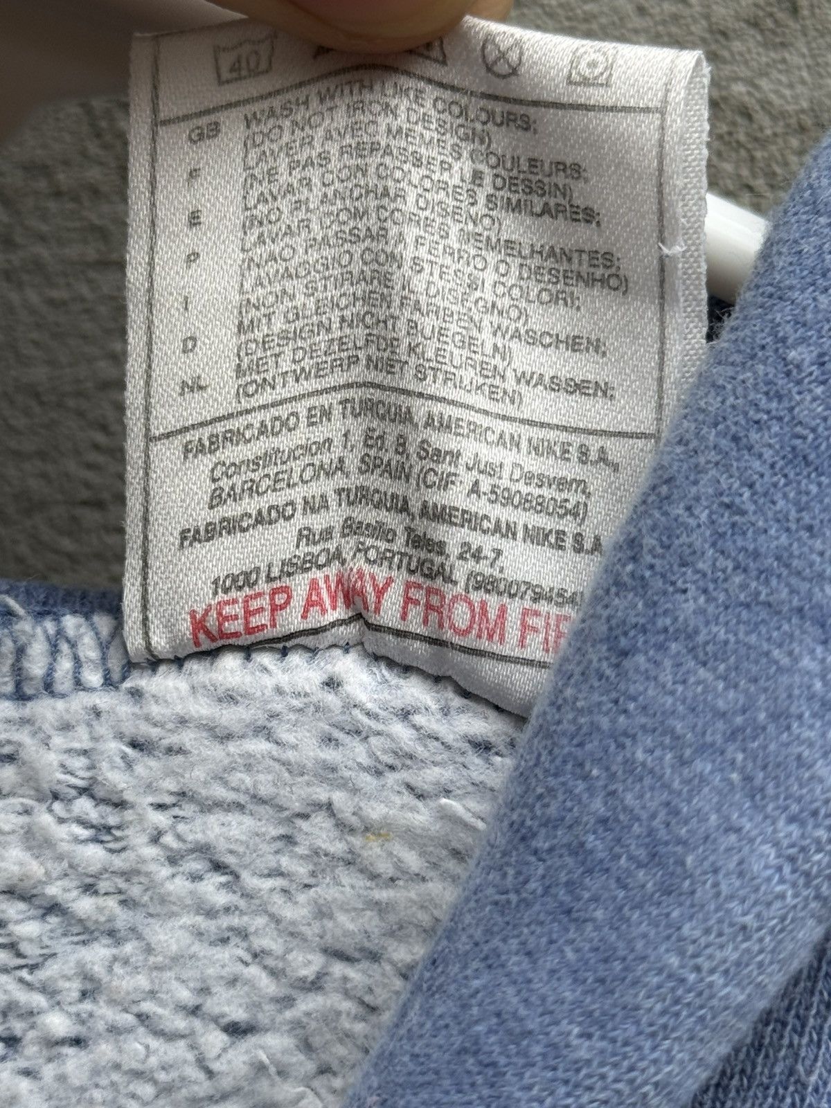 Nike Vintage Baby Blue Nike Hoodie Size US L / EU 52-54 / 3 - 11 Thumbnail
