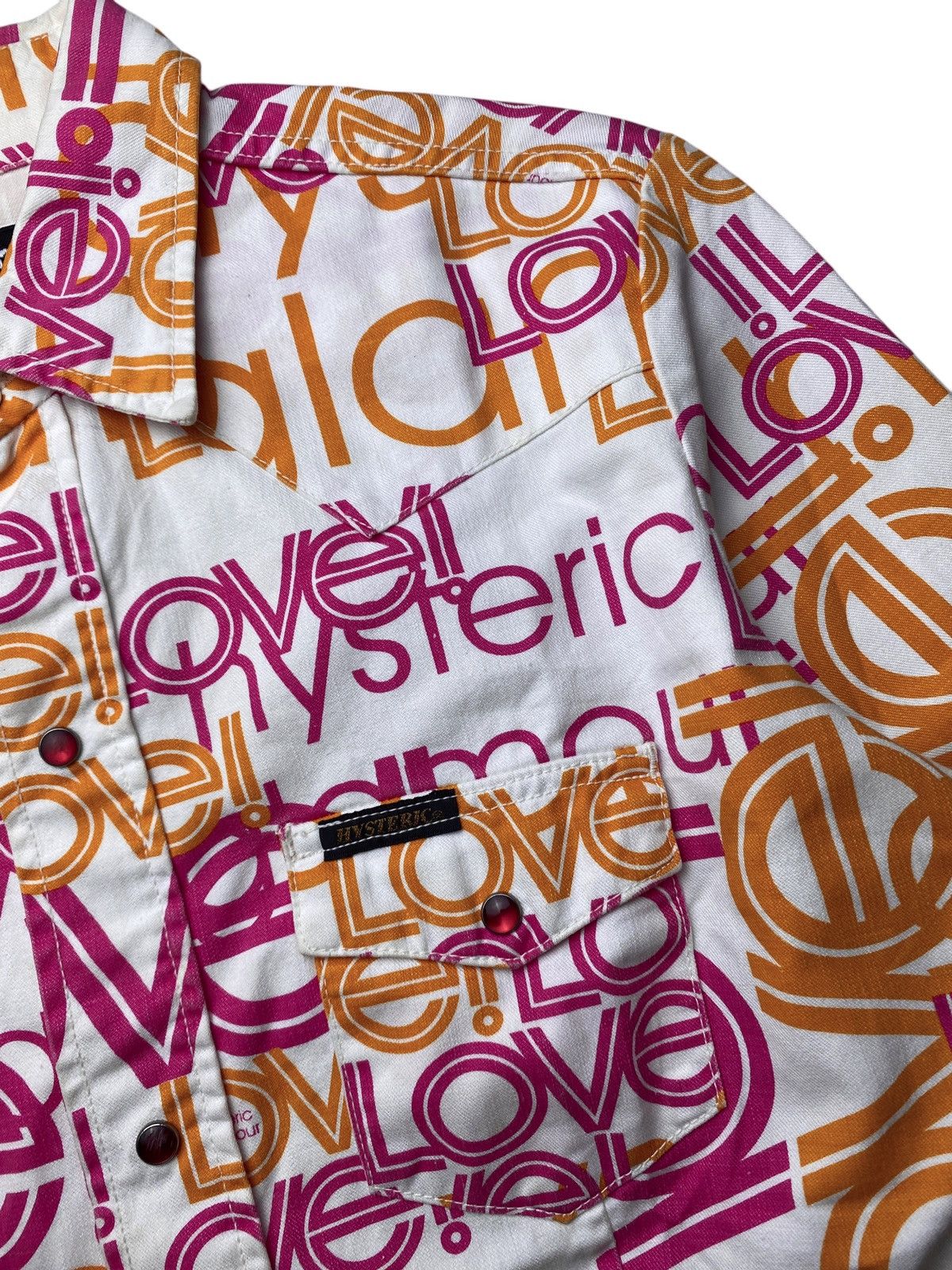 Hysteric Glamour 2000's Hysteric Glamour Love Shirts Size US S / EU 44-46 / 1 - 4 Thumbnail