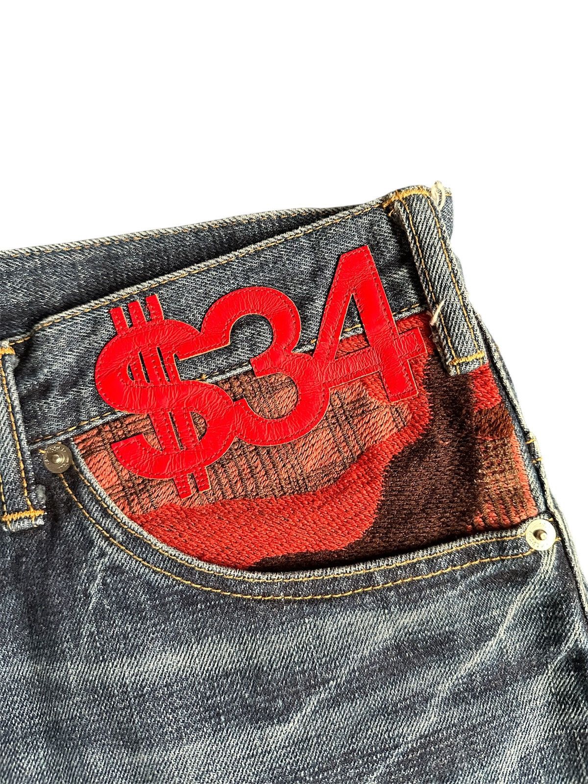 Swagger Swagger Rhinestone Denim Shorts Size US 34 / EU 50 - 3 Thumbnail
